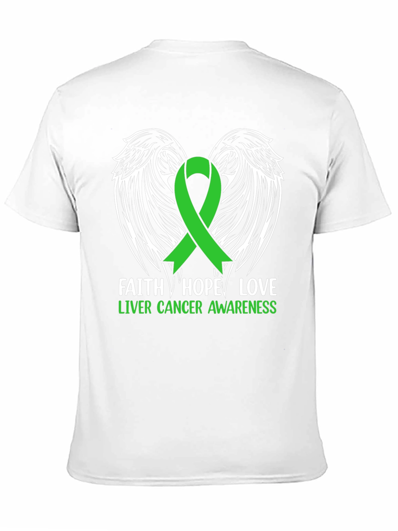 Faith Hope Love Liver Cancer Awareness T-Shirt