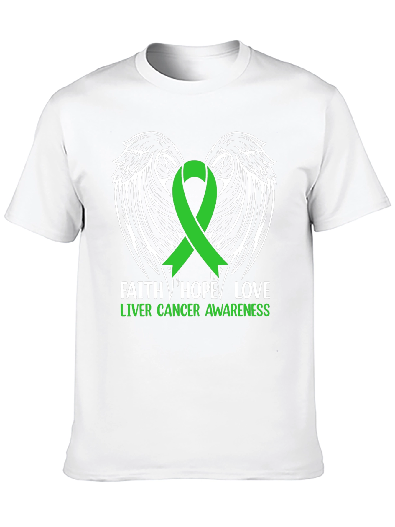 Faith Hope Love Liver Cancer Awareness T-Shirt
