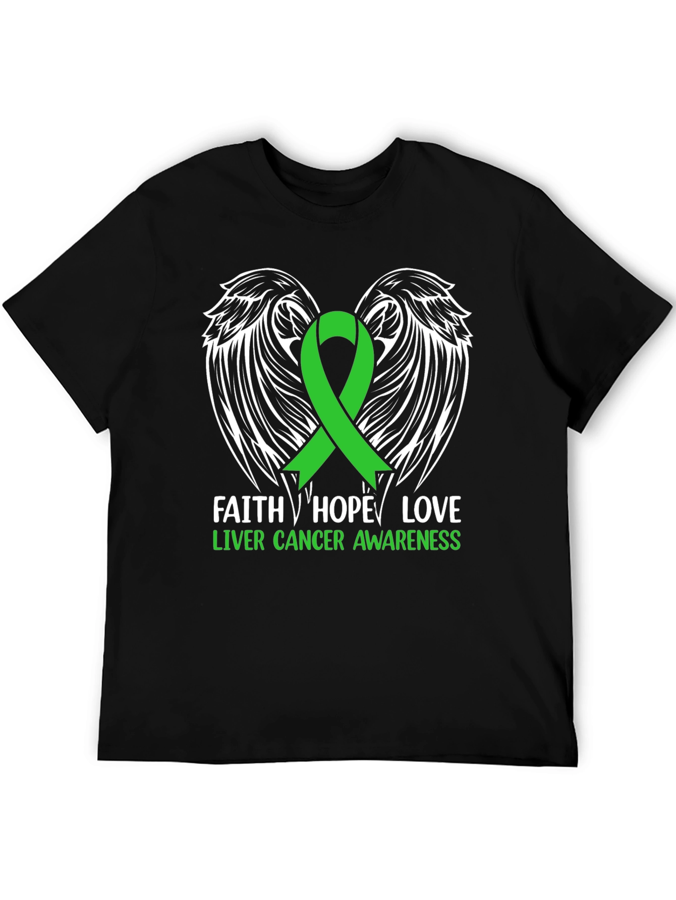 Faith Hope Love Liver Cancer Awareness T-Shirt
