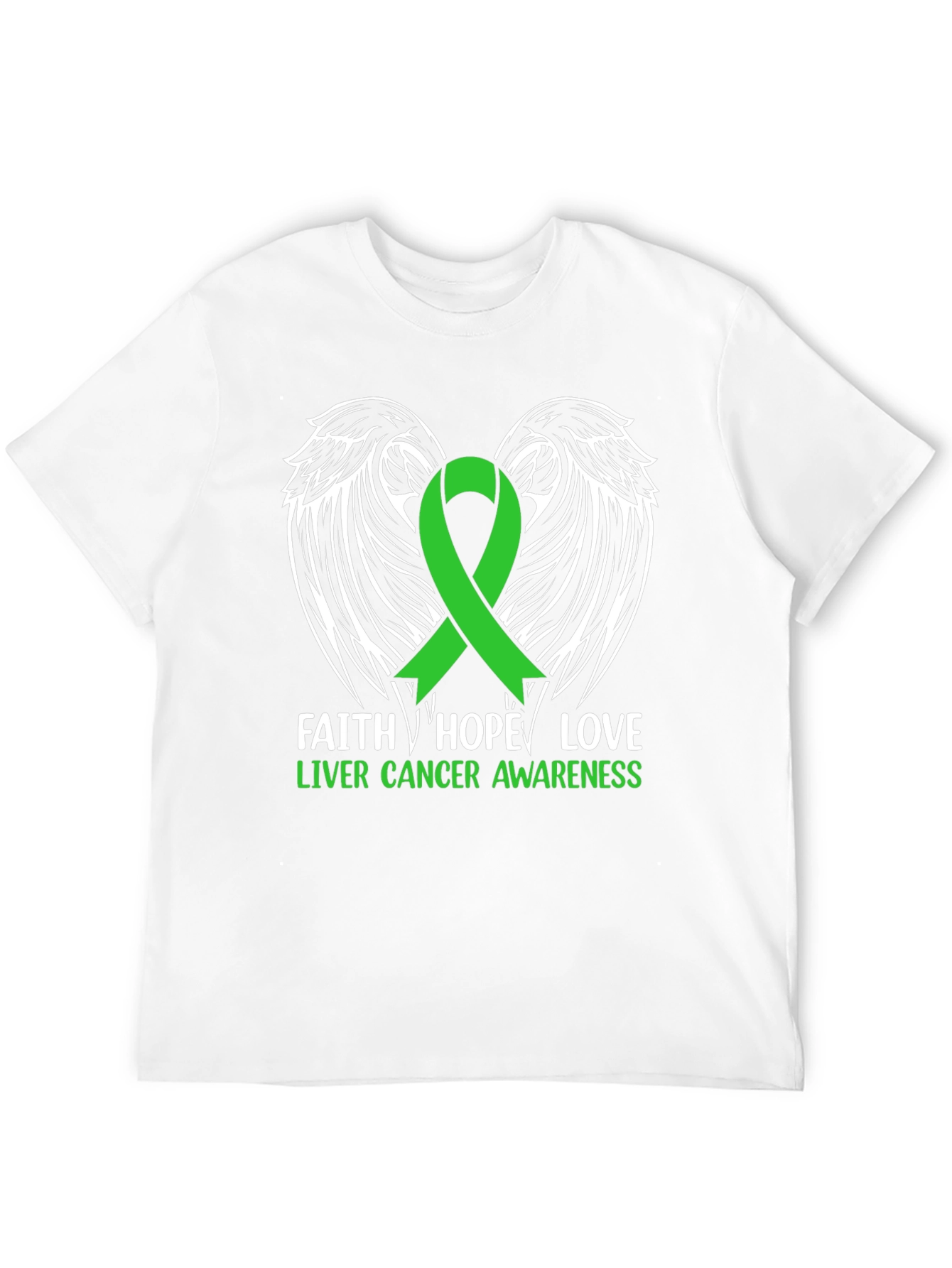 Faith Hope Love Liver Cancer Awareness T-Shirt