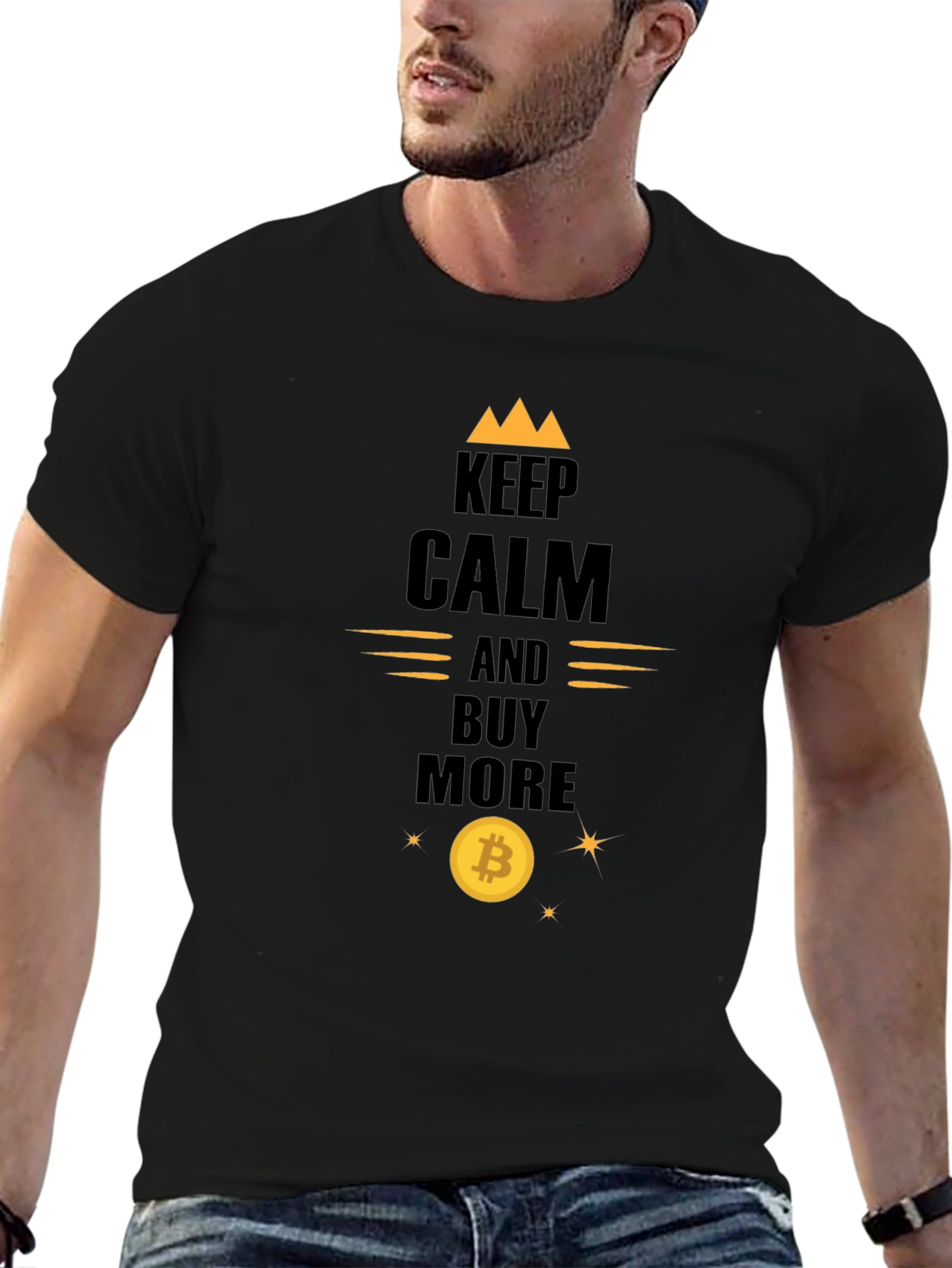 Keep Calm and Buy More Crypto Bitcoin T-Shirt
