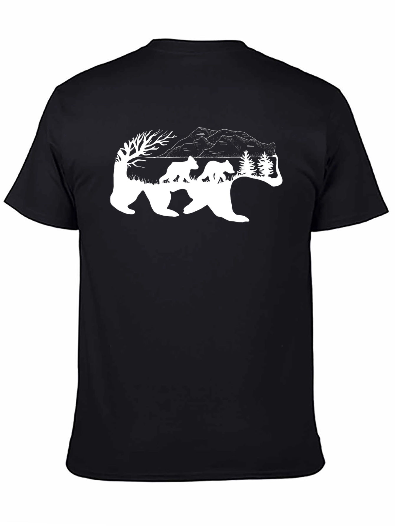 Bear Family Graphic T-Shirt - Nature Inspired Tee