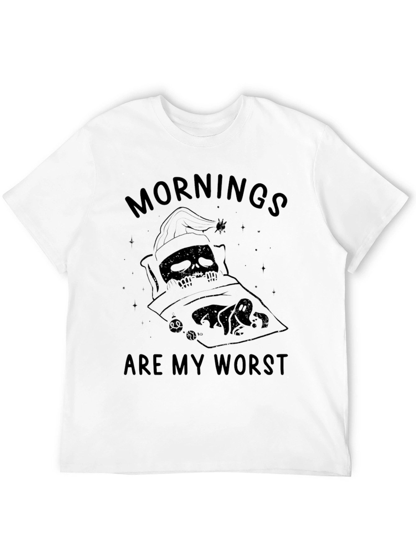 Mornings Are My Worst Funny Graphic T-Shirt