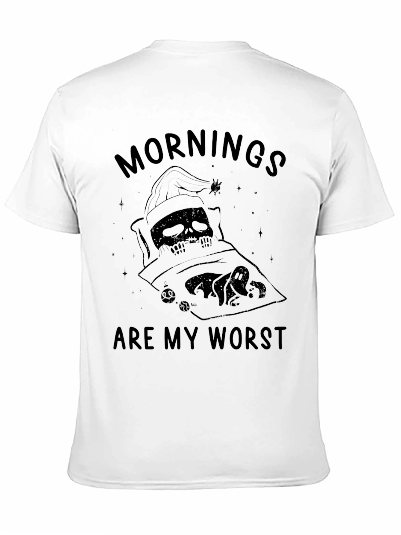 Mornings Are My Worst Funny Graphic T-Shirt