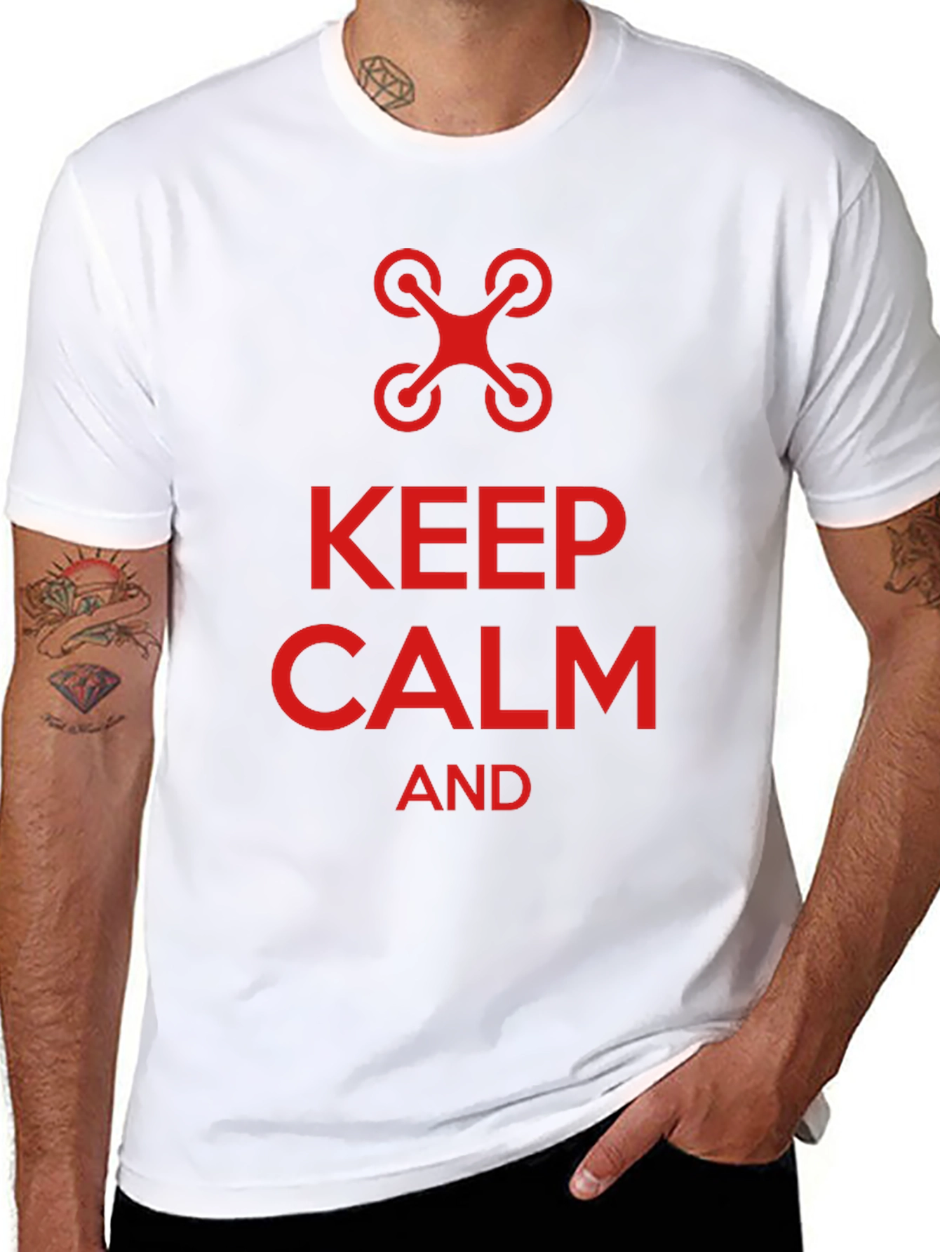 Keep Calm and Fly Drone T-Shirt - Novelty Tee
