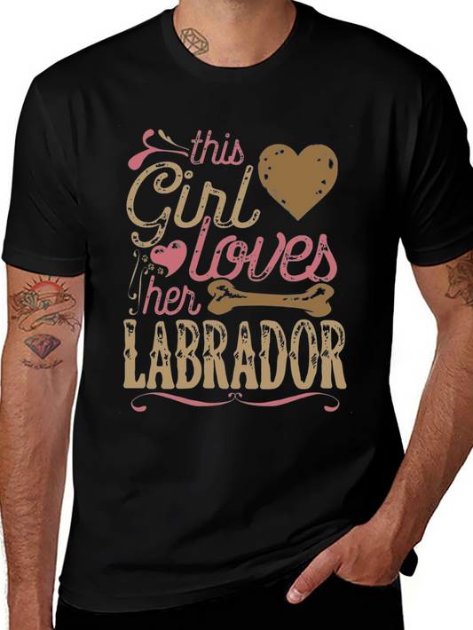 Girl Loves Labrador T-Shirt