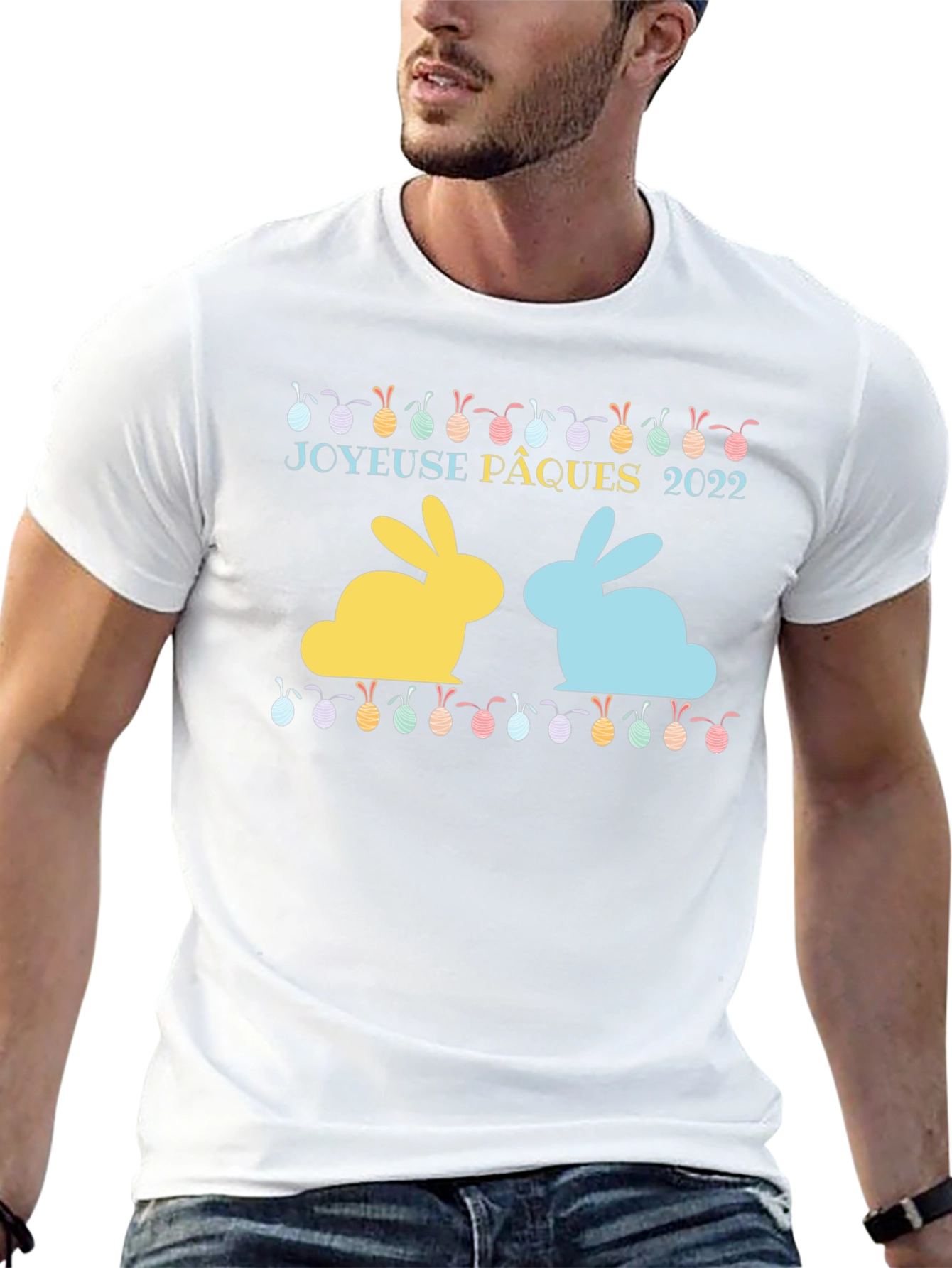 Joyeuse Pâques 2022 Easter Bunny T-Shirt