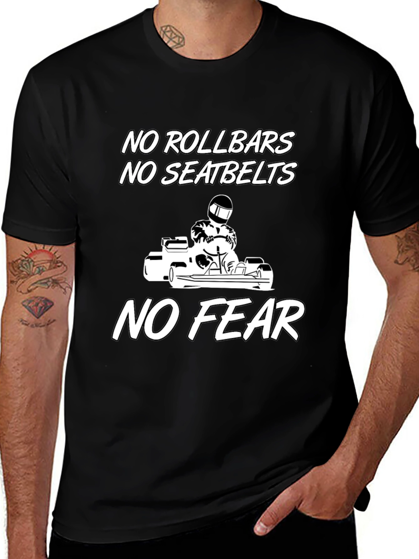 No Rollbars No Seatbelts No Fear Tee