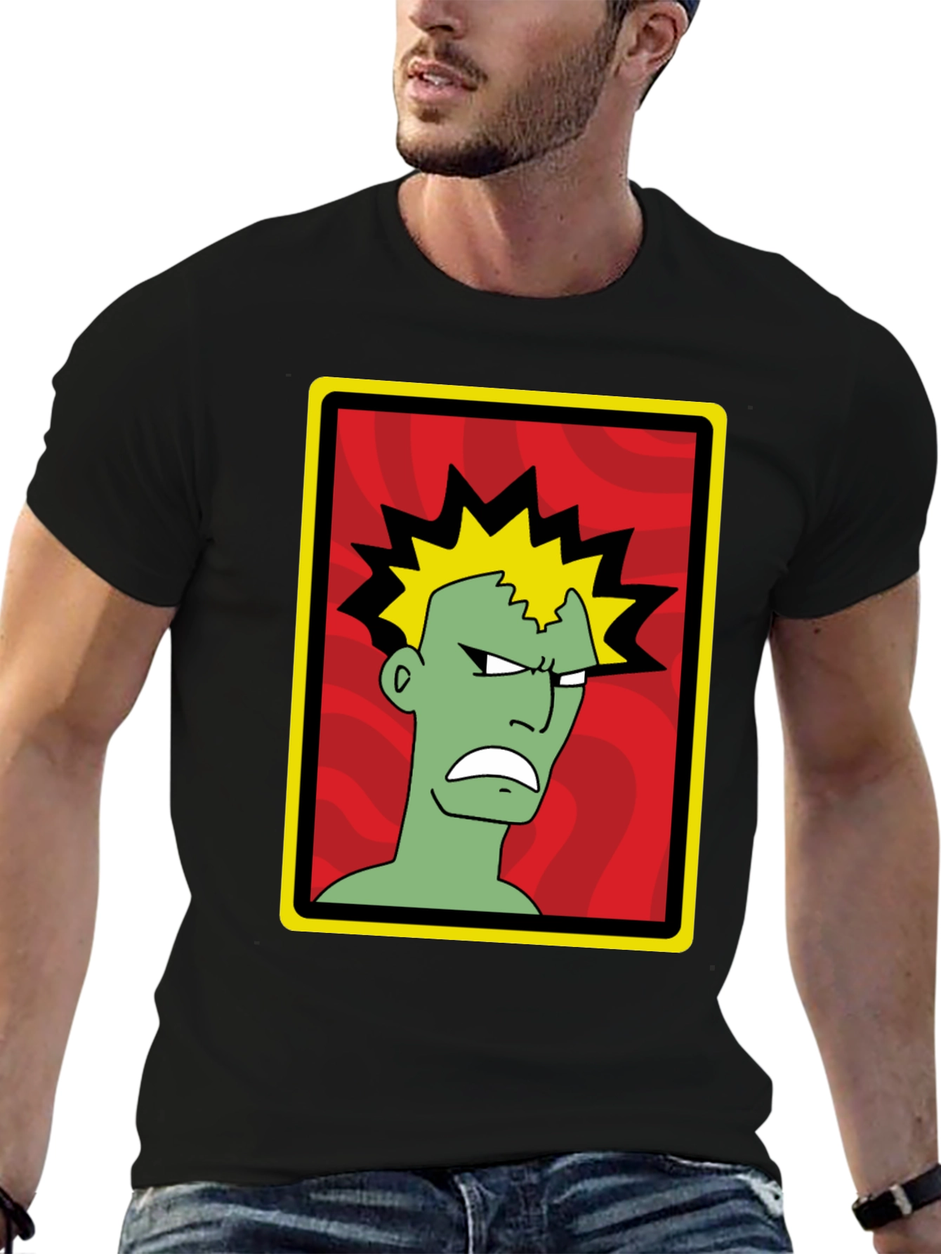 Ren and Stimpy Ren T-Shirt - Black