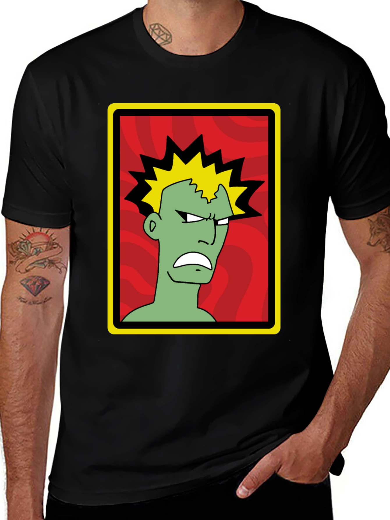 Ren and Stimpy Ren T-Shirt - Black