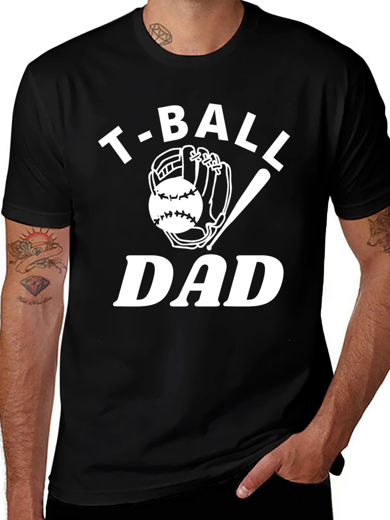 T-Ball Dad Graphic Tee - Baseball Lover