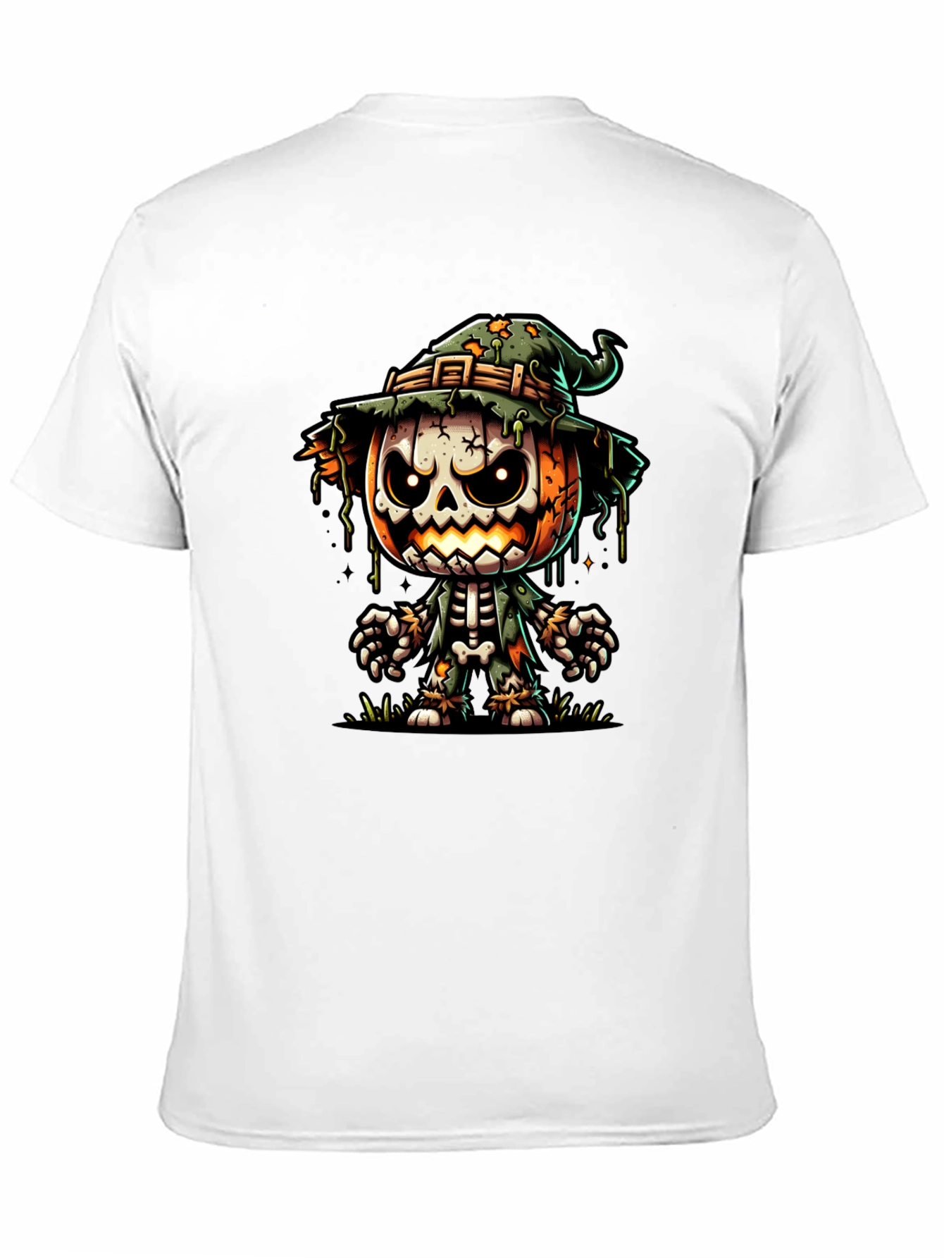 Halloween Pumpkin Skeleton T-Shirt
