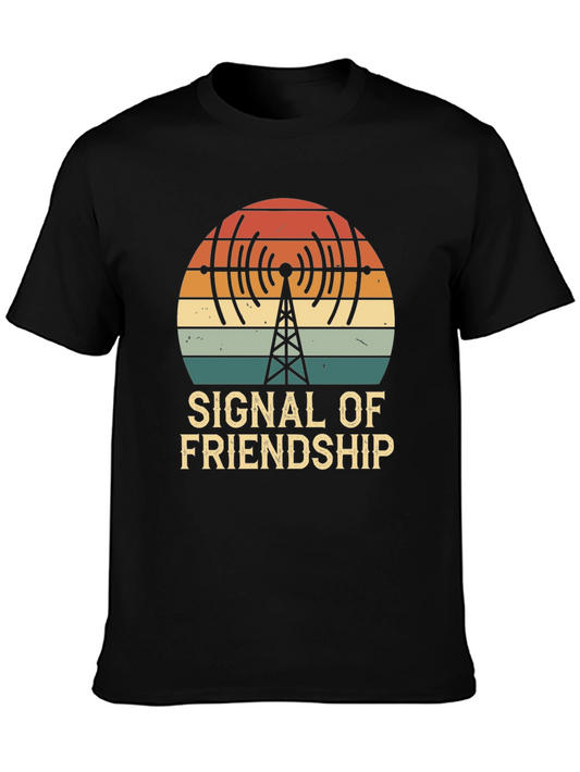 Signal of Friendship T-Shirt - Vintage Style