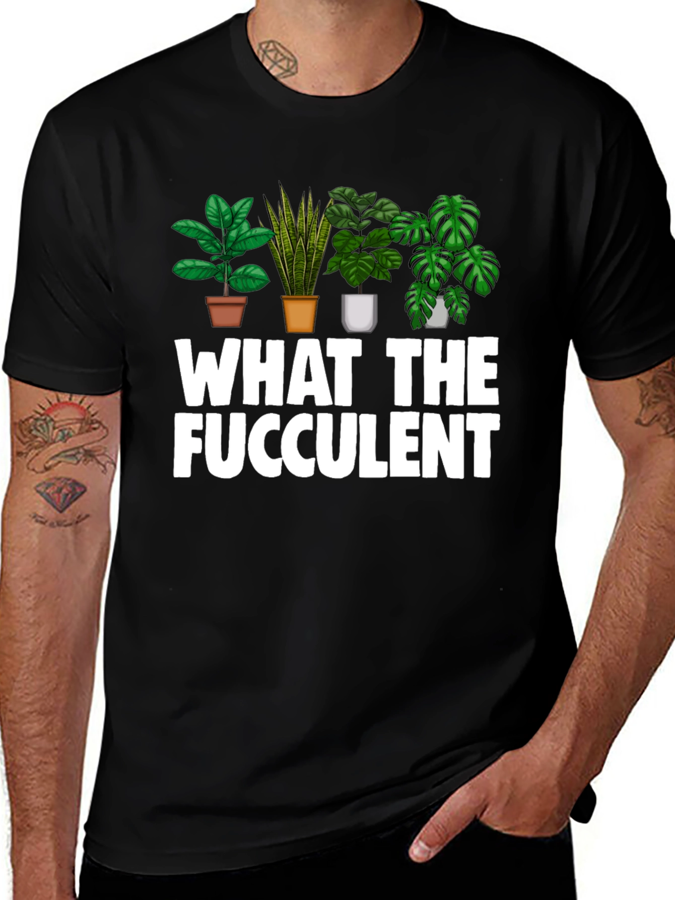 What The Fucculent Funny Plant Lover T-Shirt