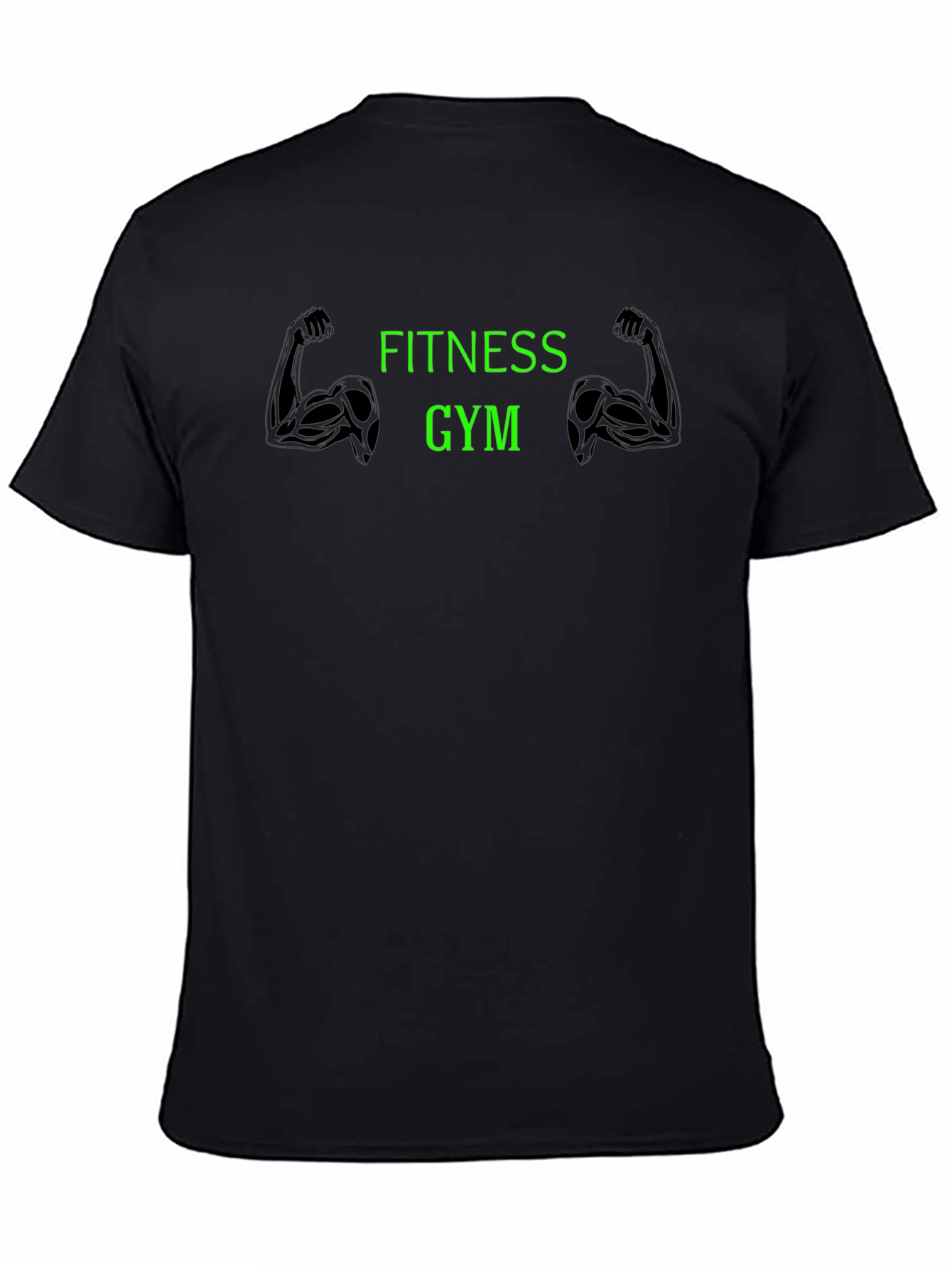Fitness Gym Graphic Black T-Shirt