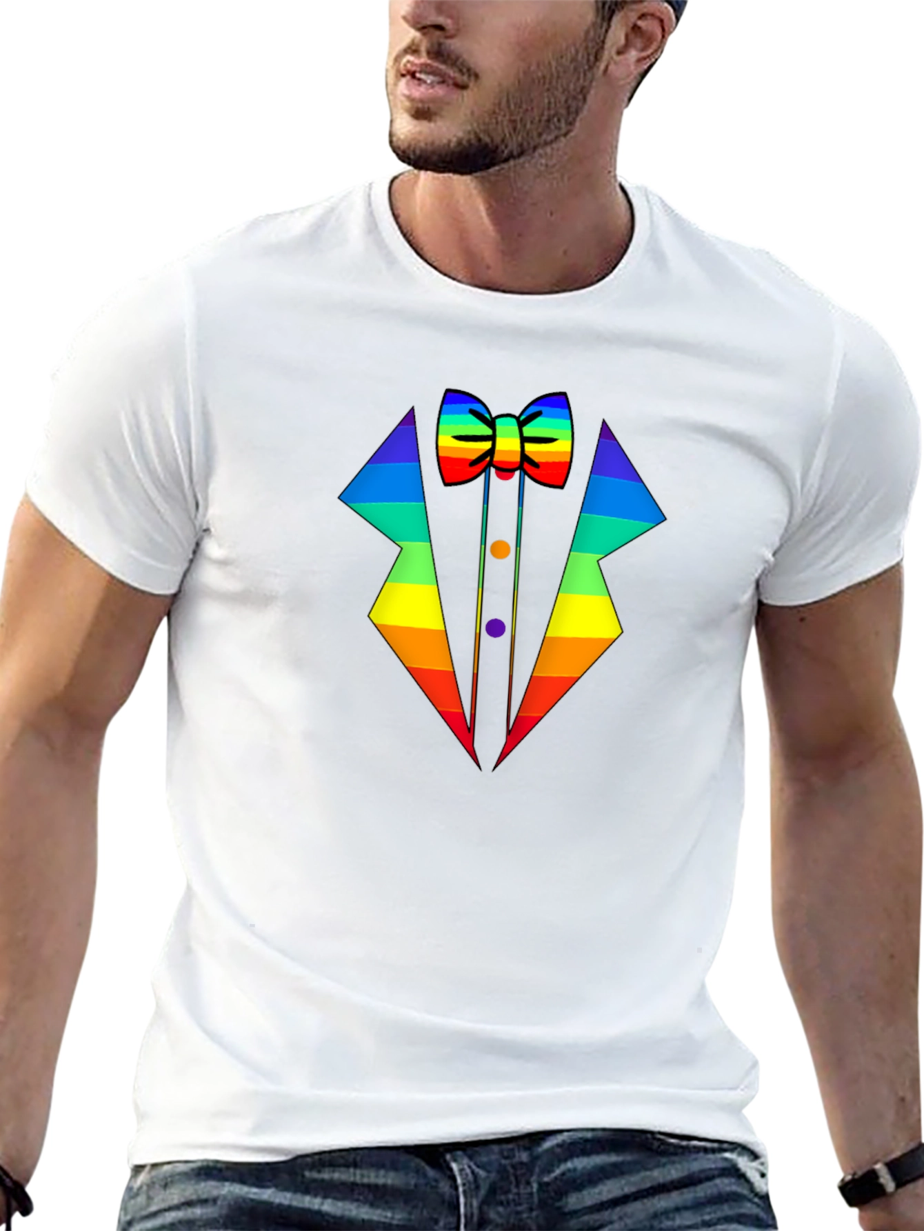 Rainbow Tuxedo Pride T-Shirt