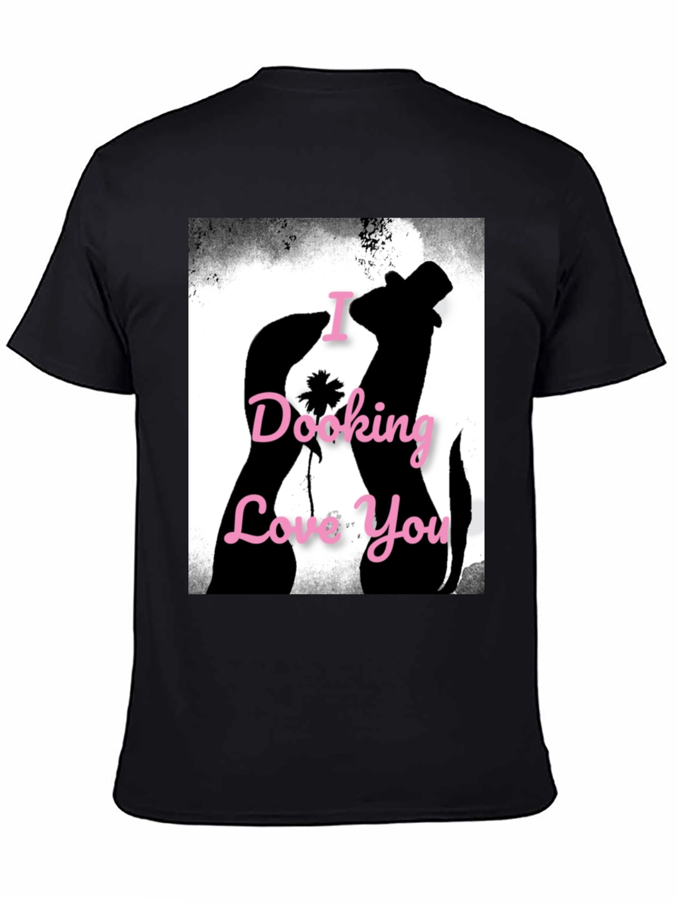 I Dooking Love You Ferret T-Shirt - Black
