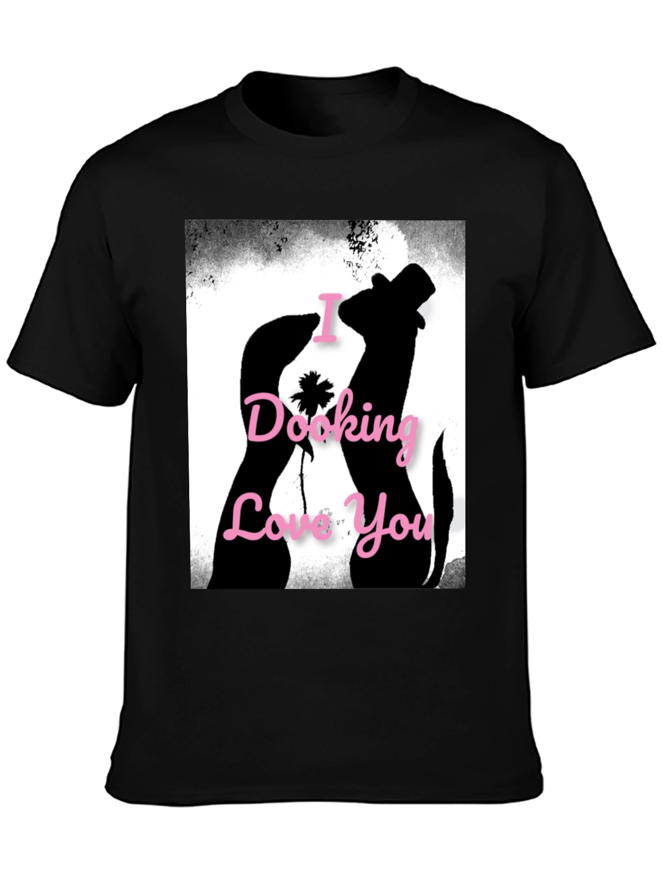 I Dooking Love You Ferret T-Shirt - Black