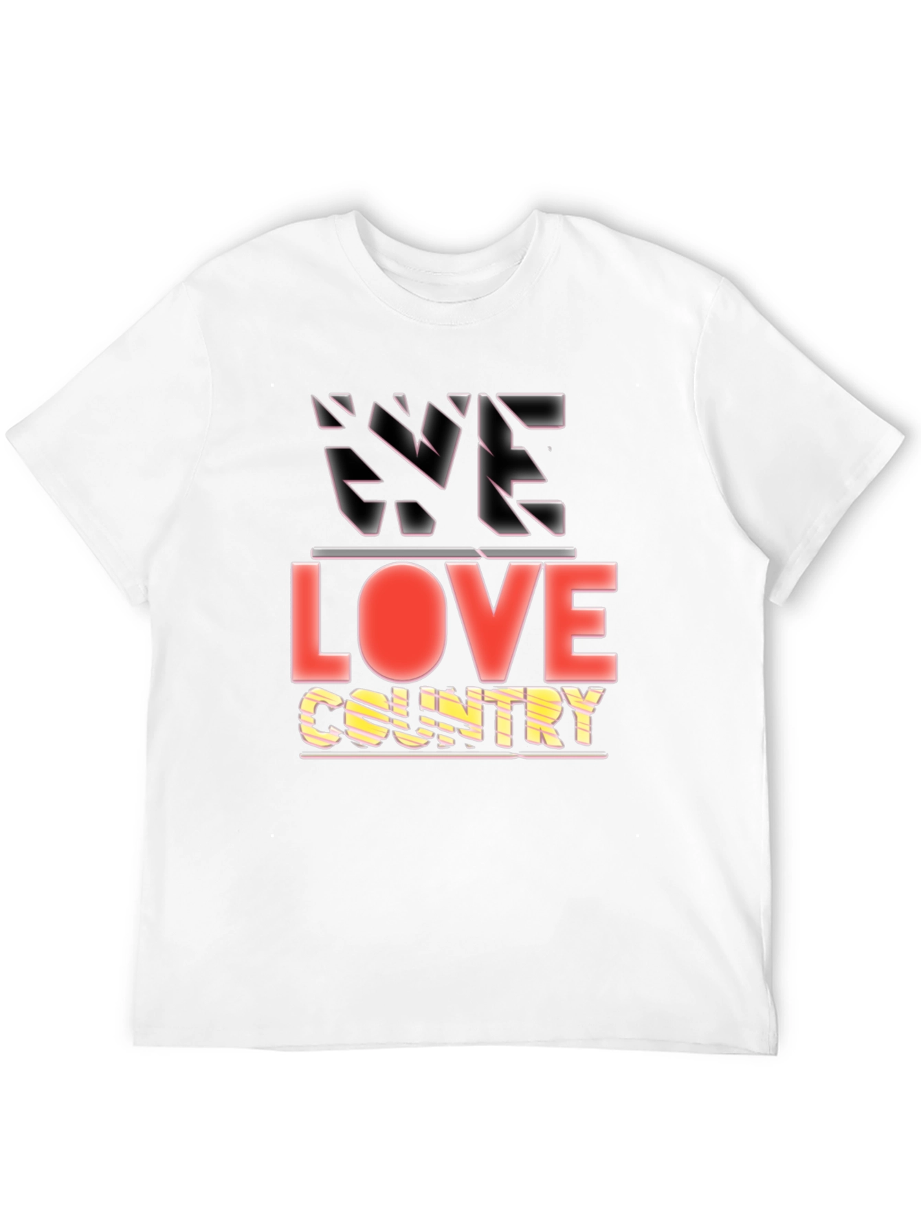 We Love Country Graphic Tee - Black