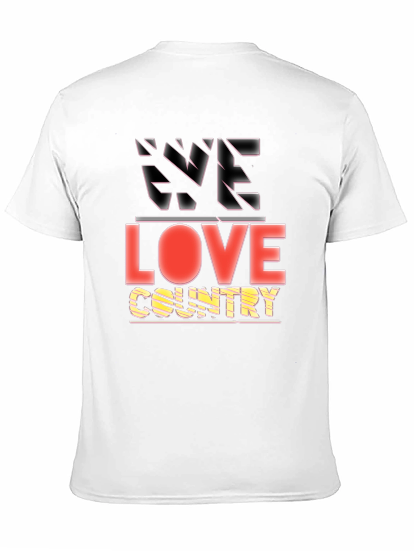 We Love Country Graphic Tee - Black
