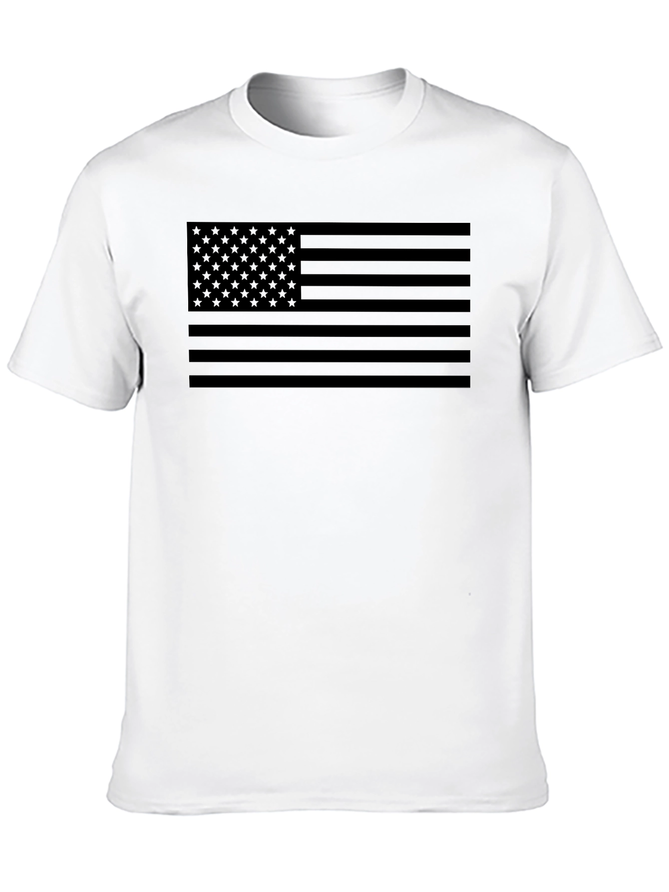 Stealth Black American Flag Graphic Tee