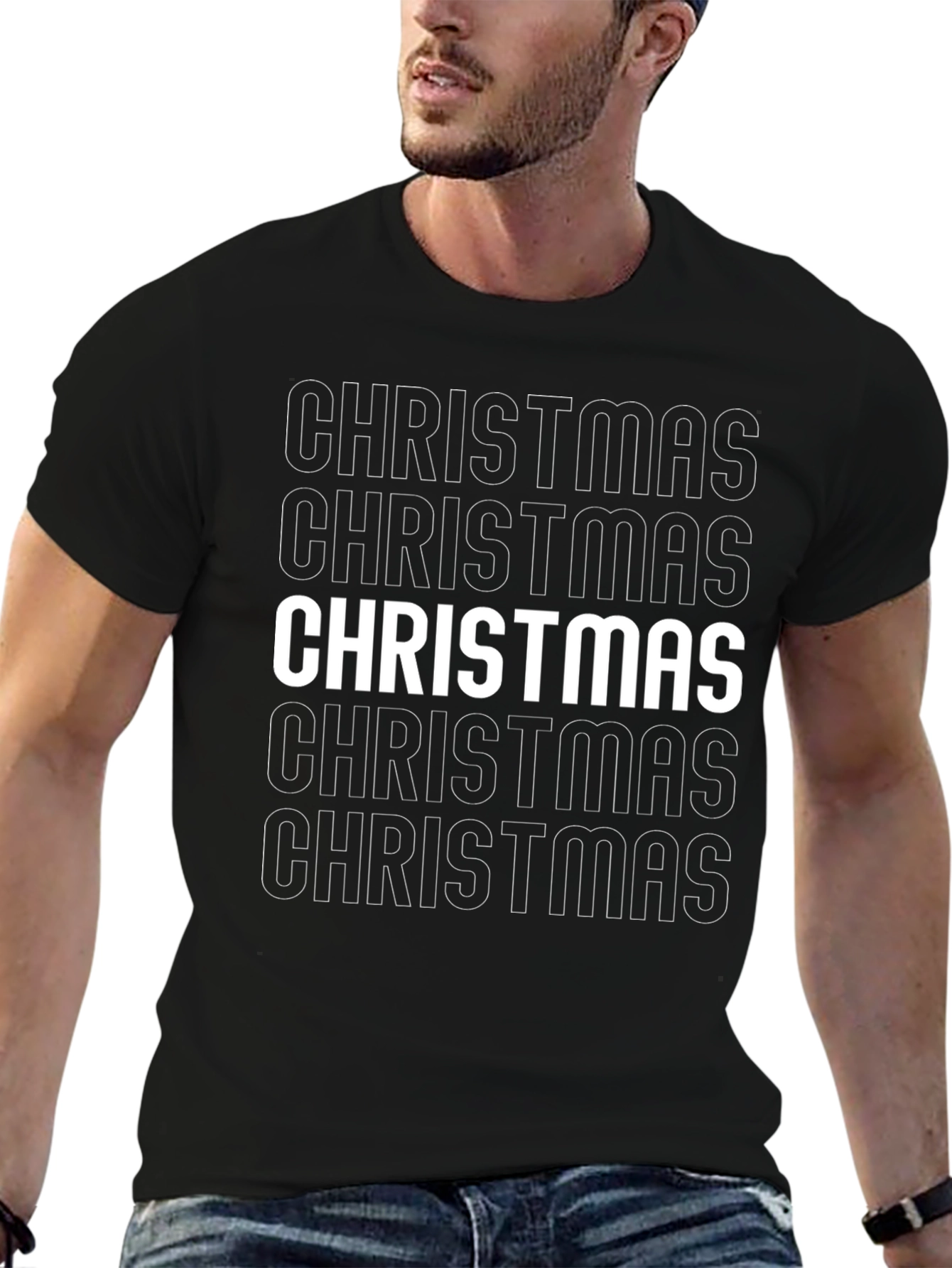 Christmas Text Graphic T-Shirt