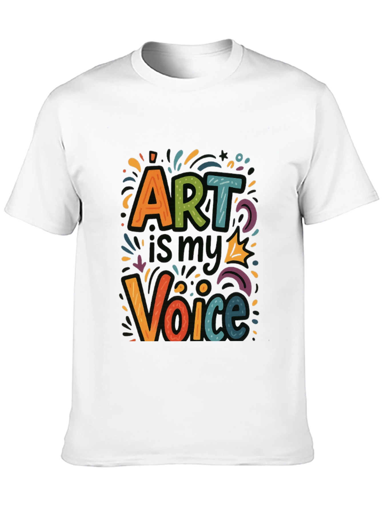 Art is My Voice Graphic Tee - Express Yourself!