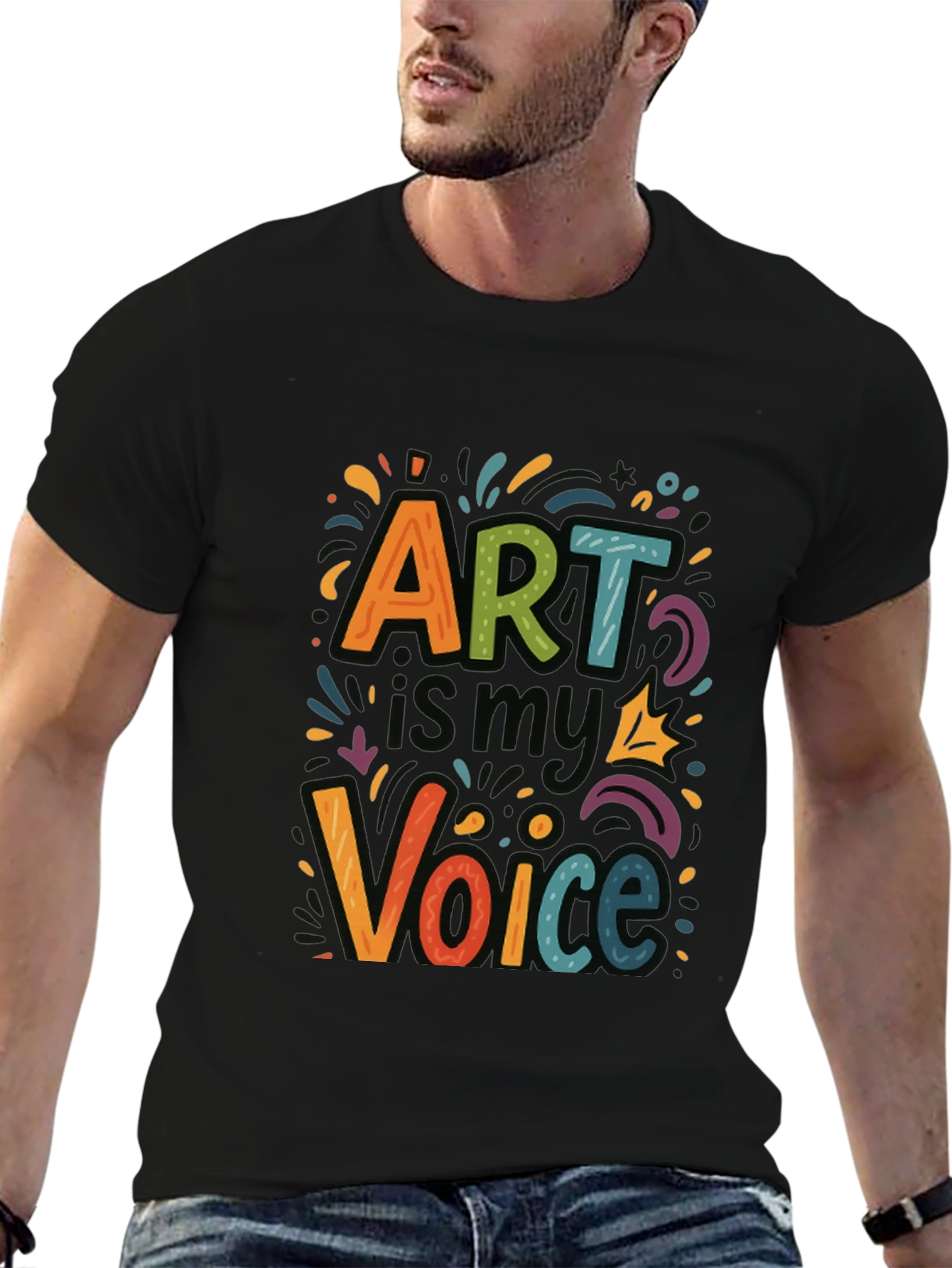 Art is My Voice Graphic Tee - Express Yourself!
