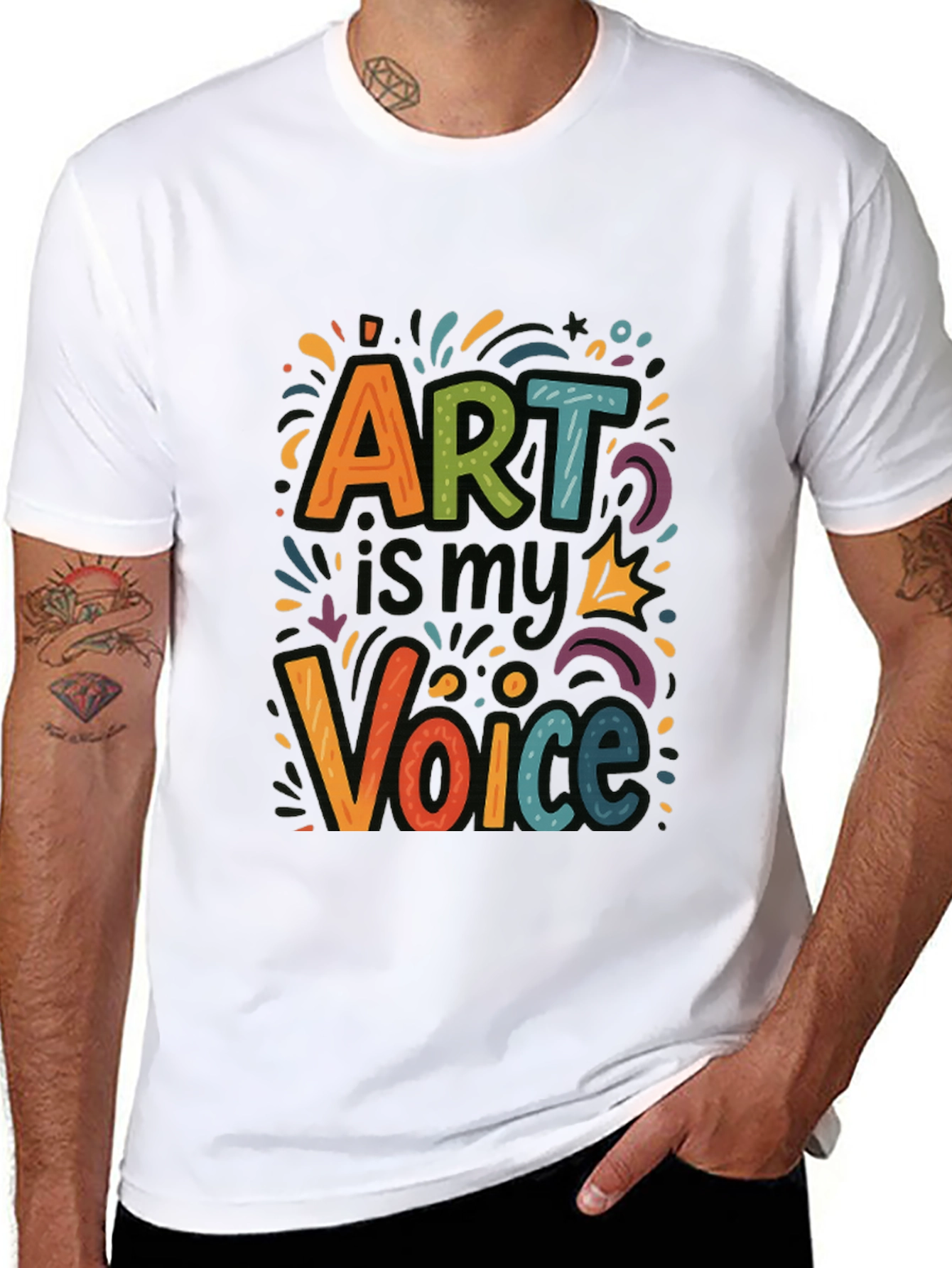 Art is My Voice Graphic Tee - Express Yourself!