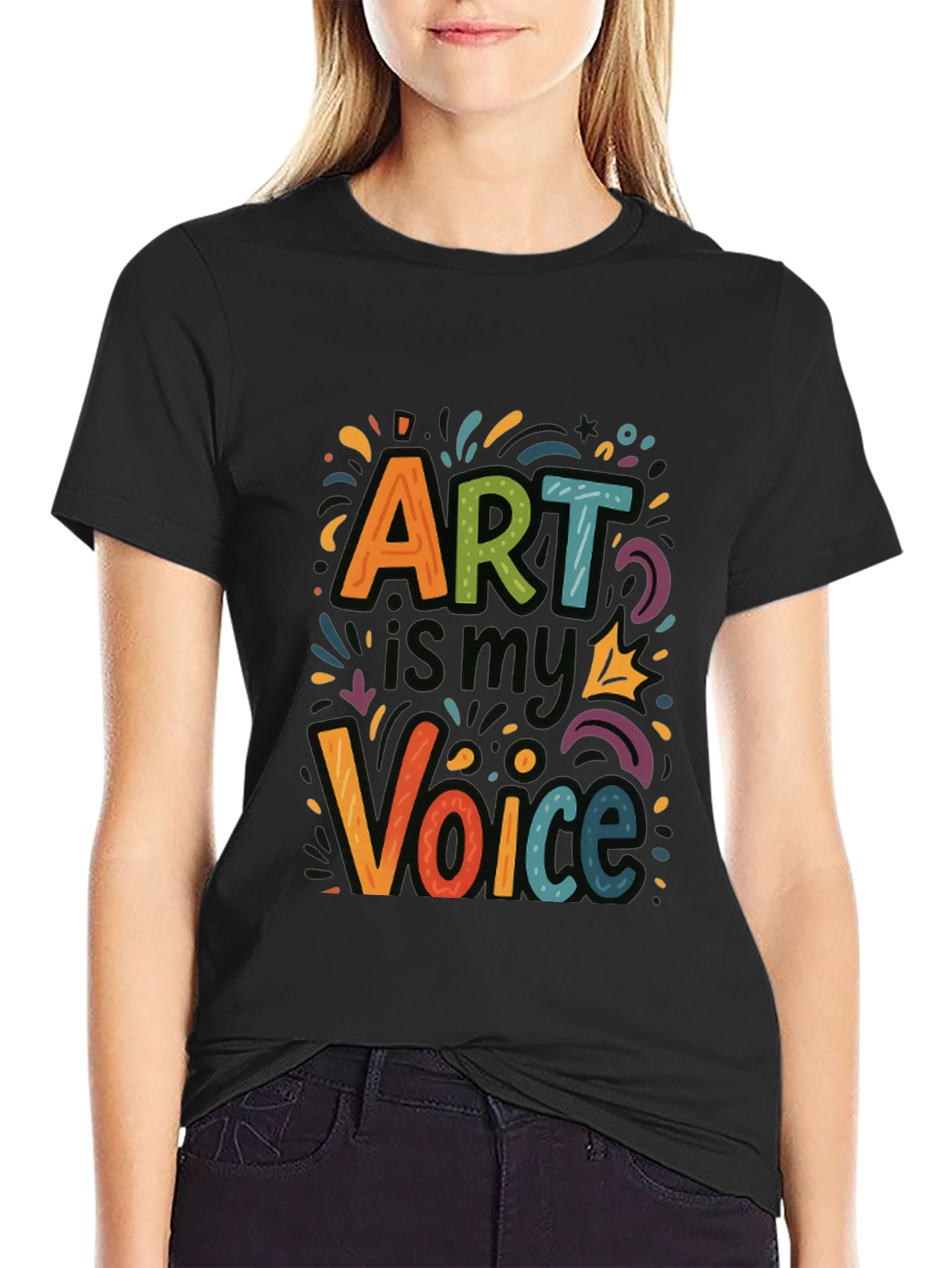 Art is My Voice Graphic Tee - Express Yourself!