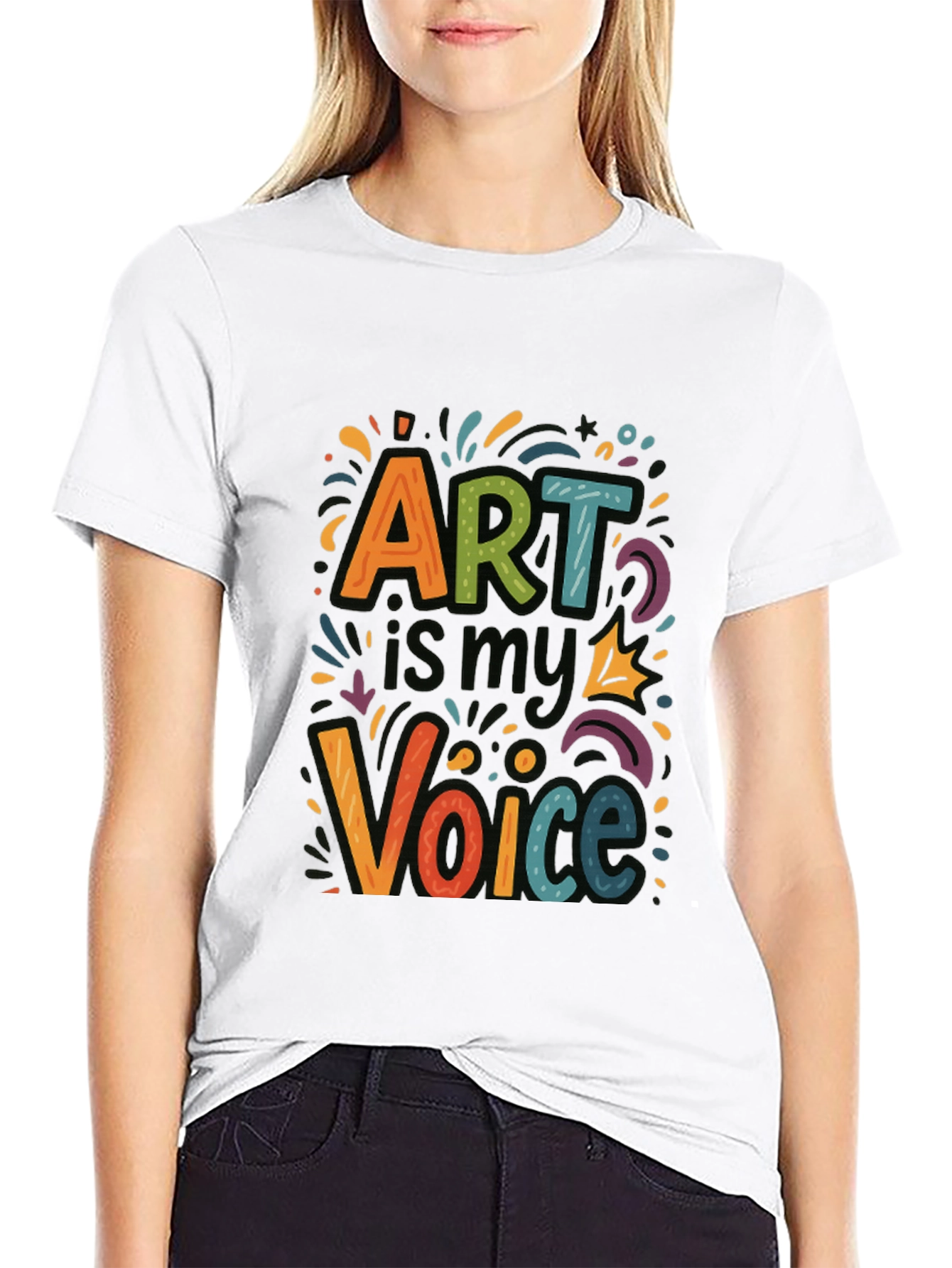 Art is My Voice Graphic Tee - Express Yourself!