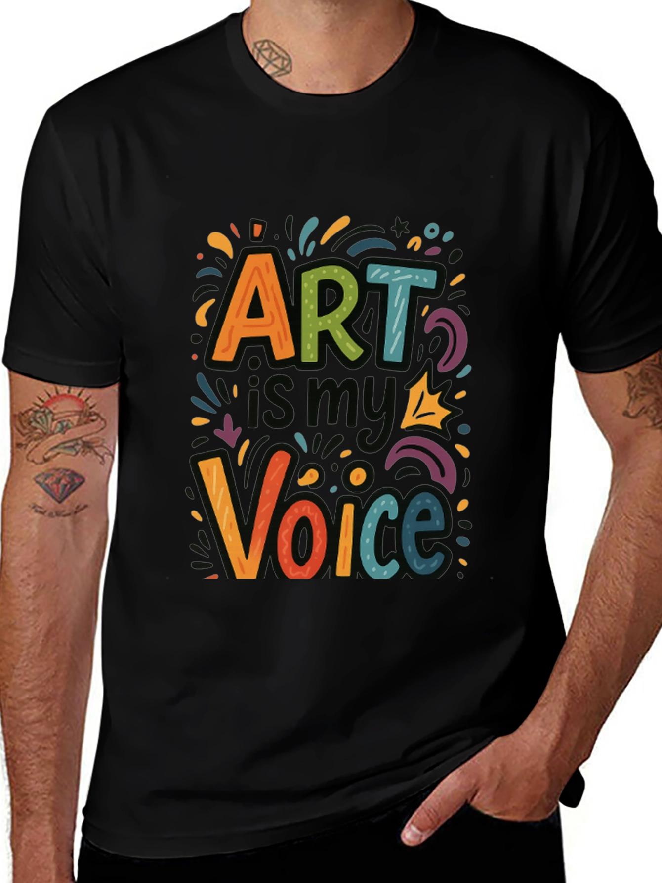 Art is My Voice Graphic Tee - Express Yourself!