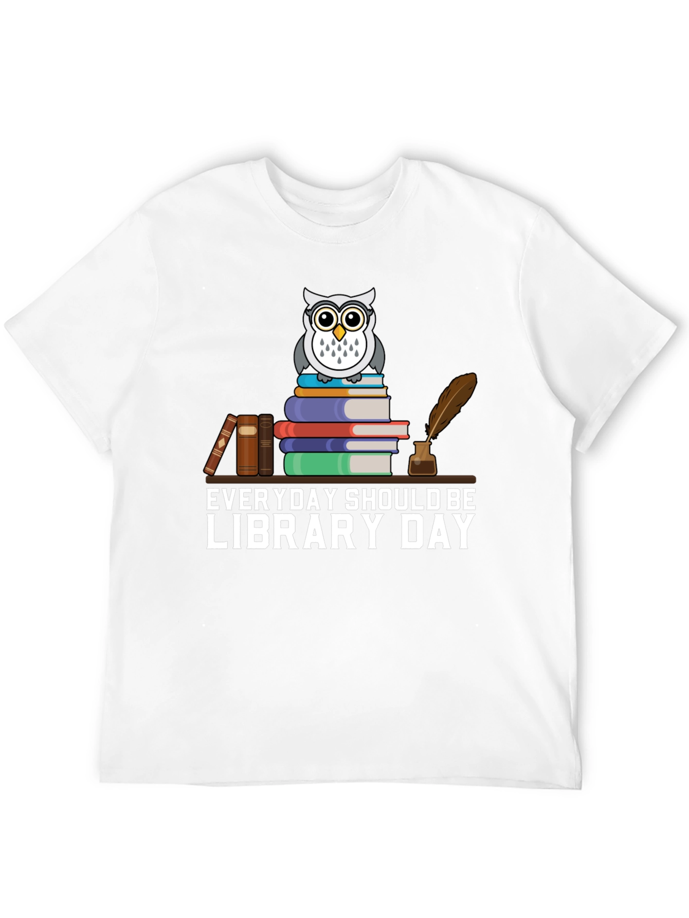 Everyday Should Be Library Day Owl T-Shirt