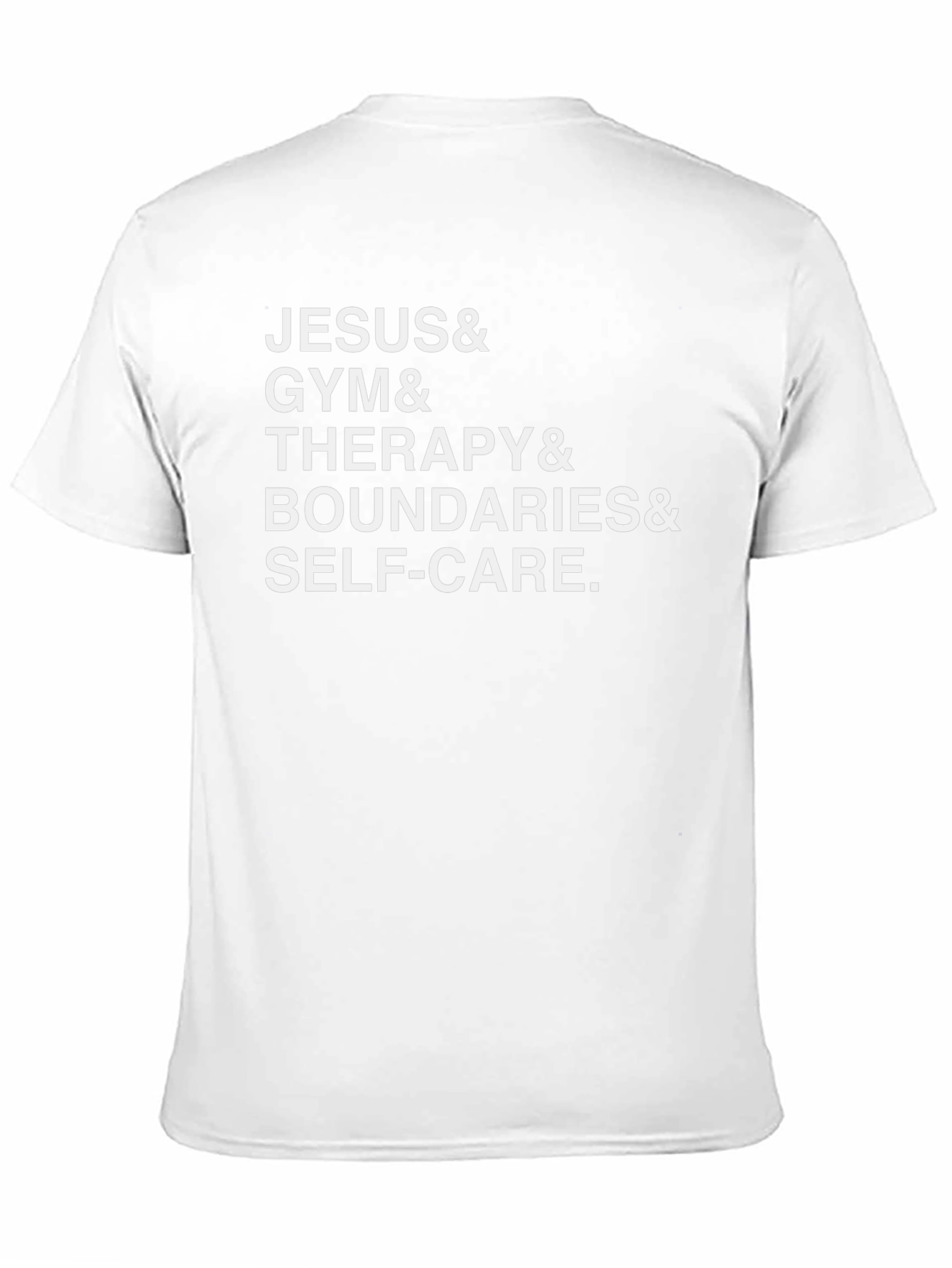 Jesus Gym Therapy Boundaries Self-Care T-Shirt