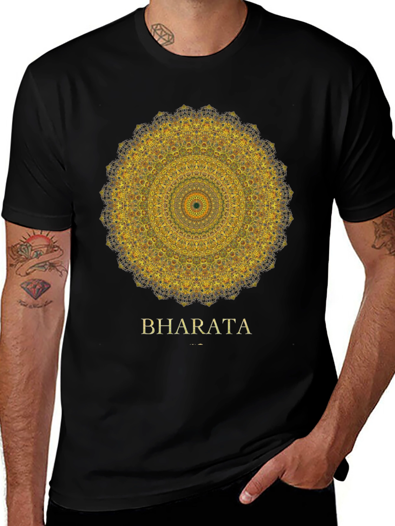 Bharata Mandala Black T-Shirt