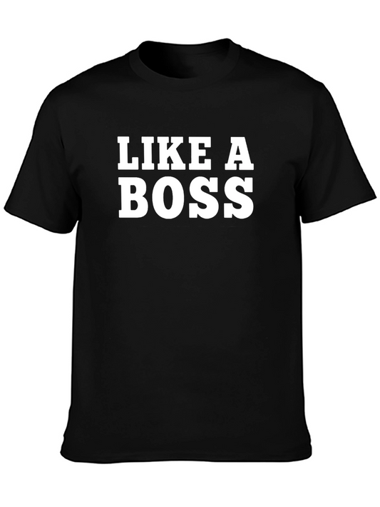 Like a Boss Graphic Tee - Mens Black T-Shirt