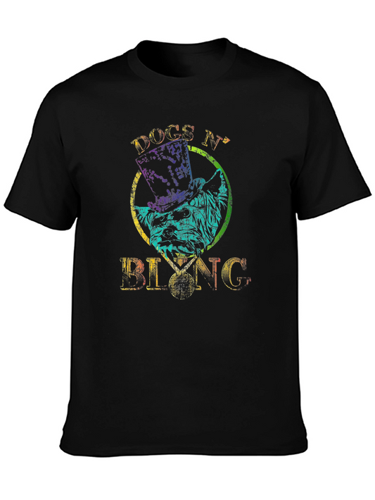 Dogs N Bling Graphic Tee - Quirky Dog Lover Style