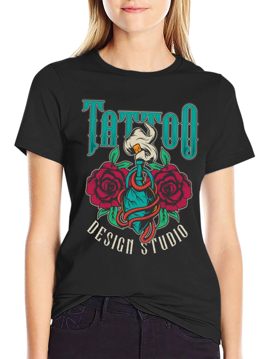 Tattoo Design Studio T-Shirt - Cool Graphic Tee