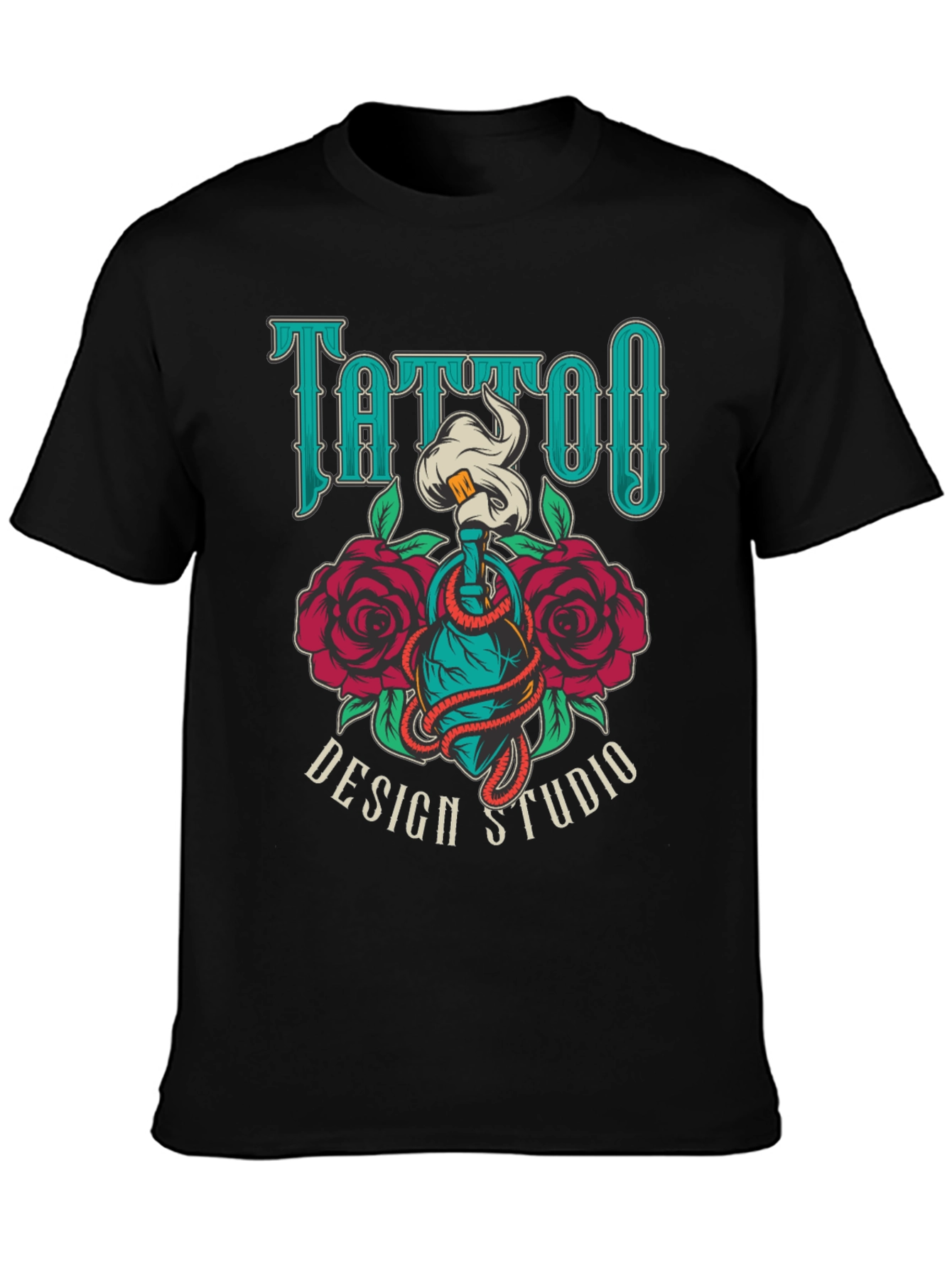 Tattoo Design Studio T-Shirt - Cool Graphic Tee
