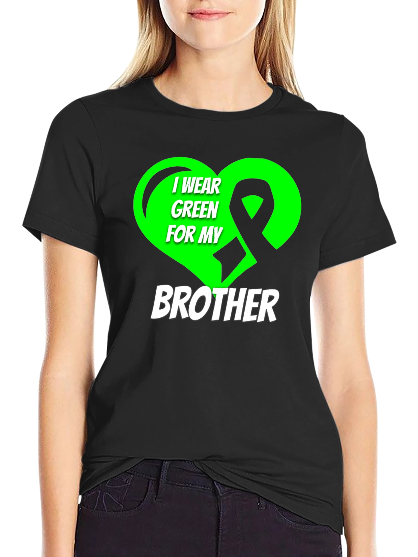I Wear Green For My Brother Awareness T-Shirt
