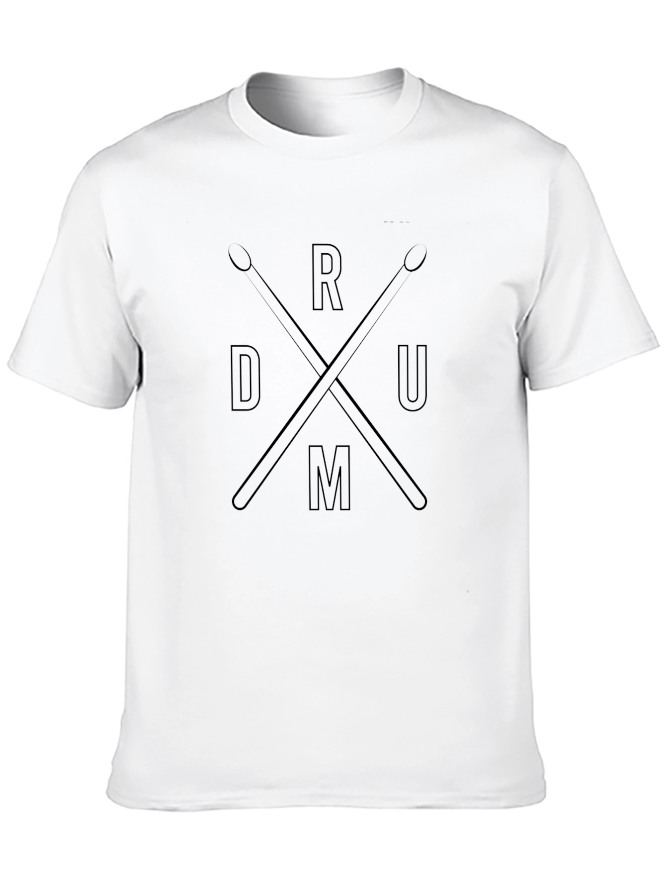 Drum T-Shirt - Black Graphic Tee