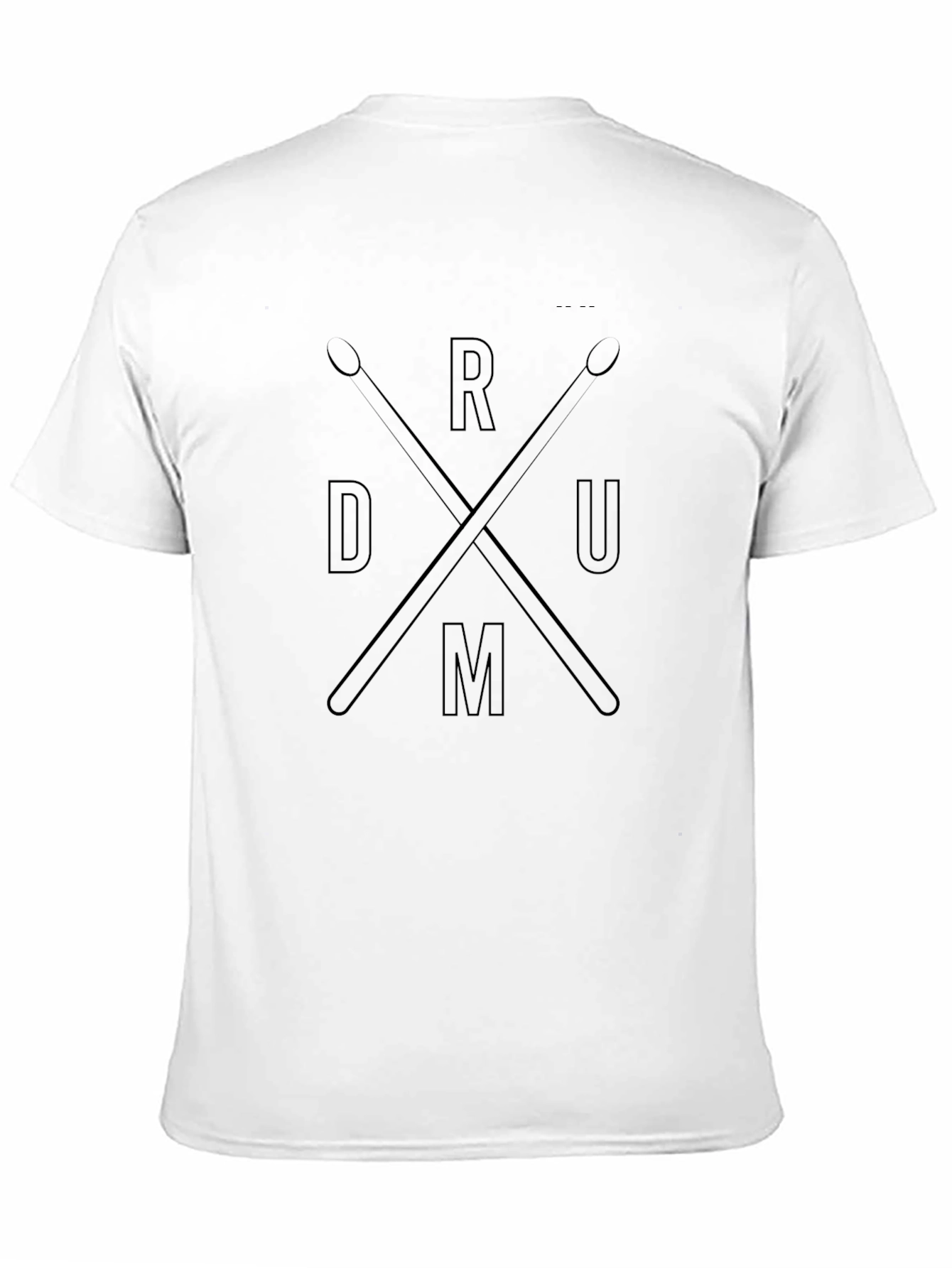 Drum T-Shirt - Black Graphic Tee