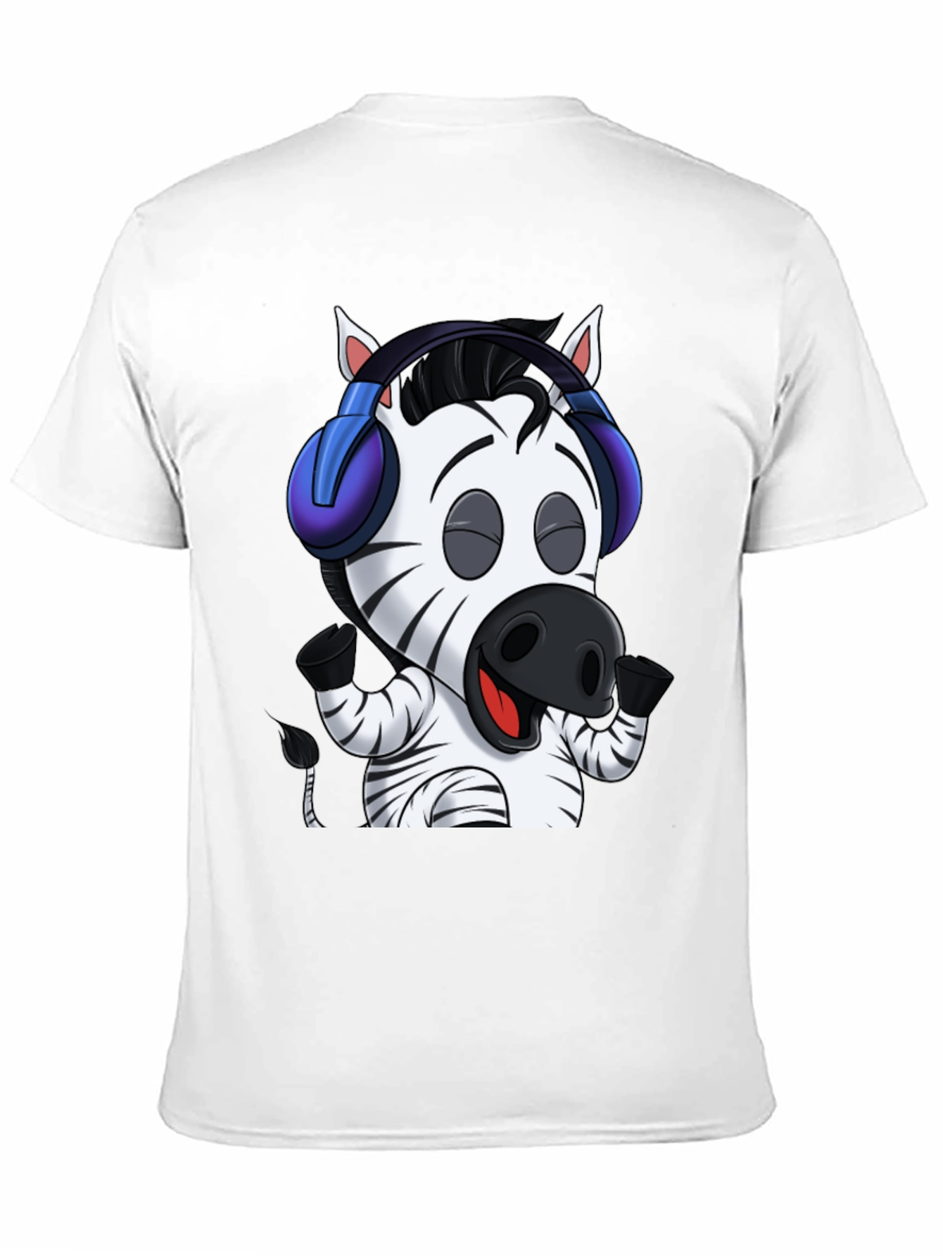 Zebra DJ Graphic T-Shirt