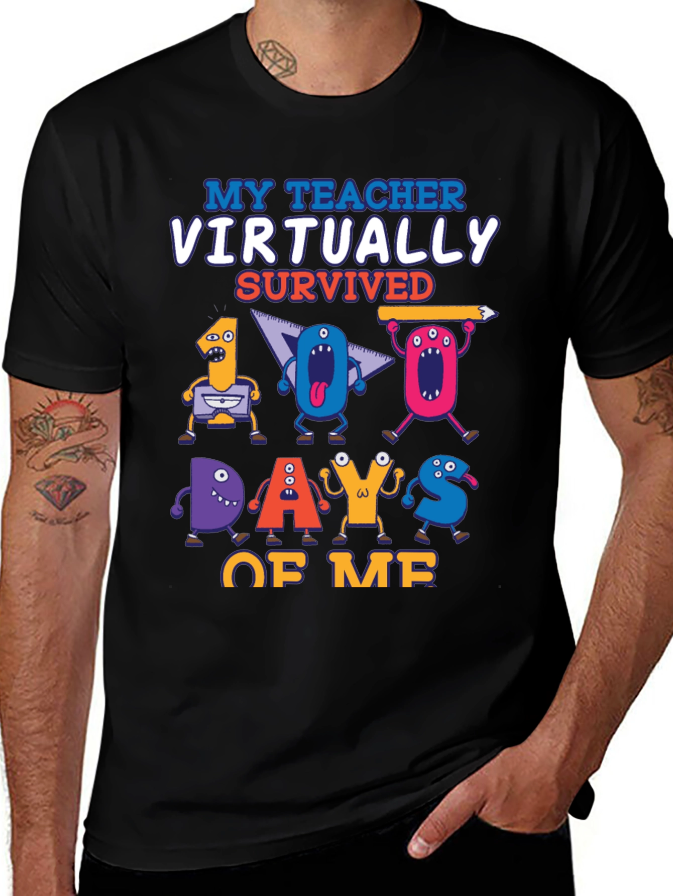 My Teacher Virtually Survived 100 Days of Me T-Shirt