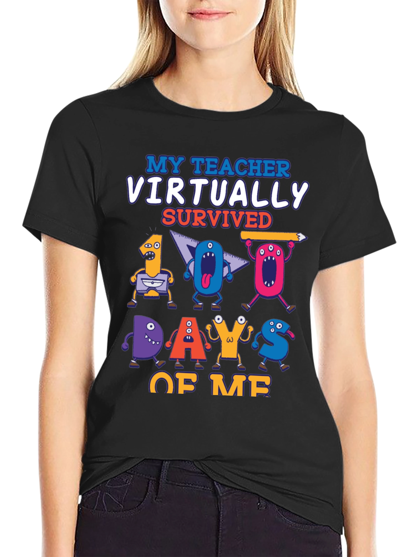 My Teacher Virtually Survived 100 Days of Me T-Shirt