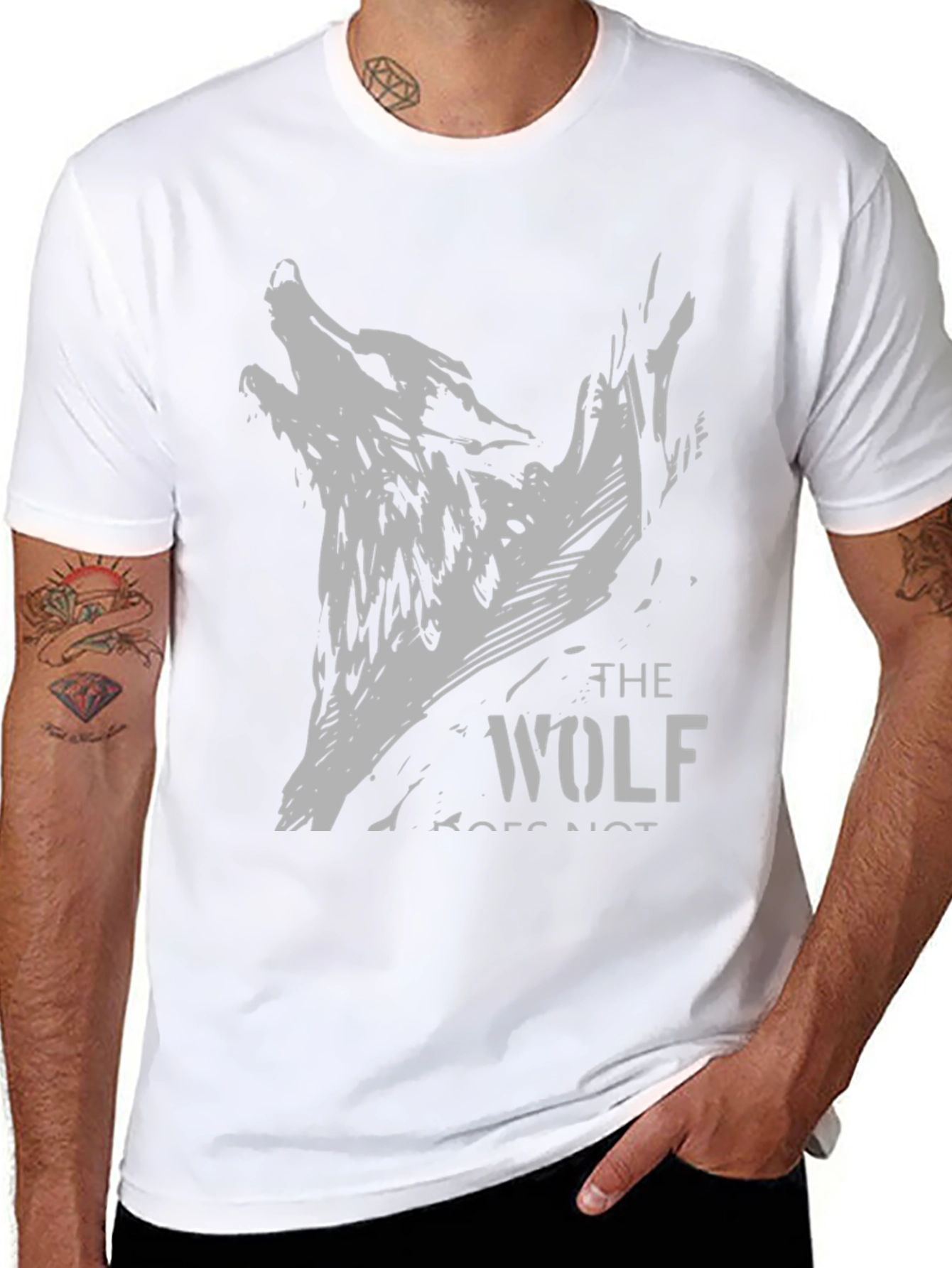 The Wolf T-Shirt - Black Graphic Tee