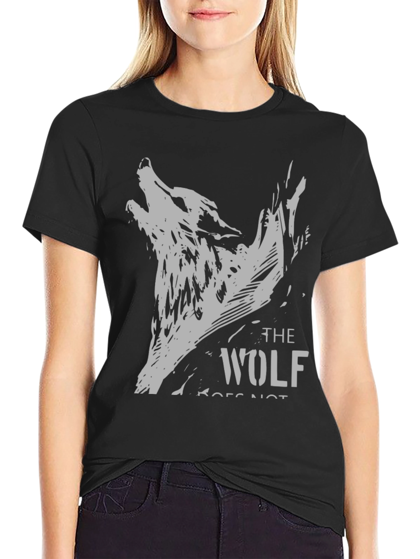 The Wolf T-Shirt - Black Graphic Tee
