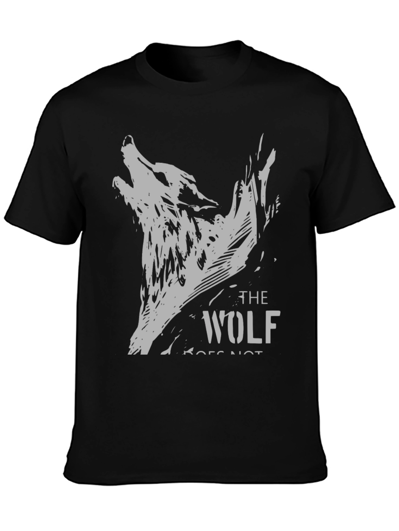 The Wolf T-Shirt - Black Graphic Tee