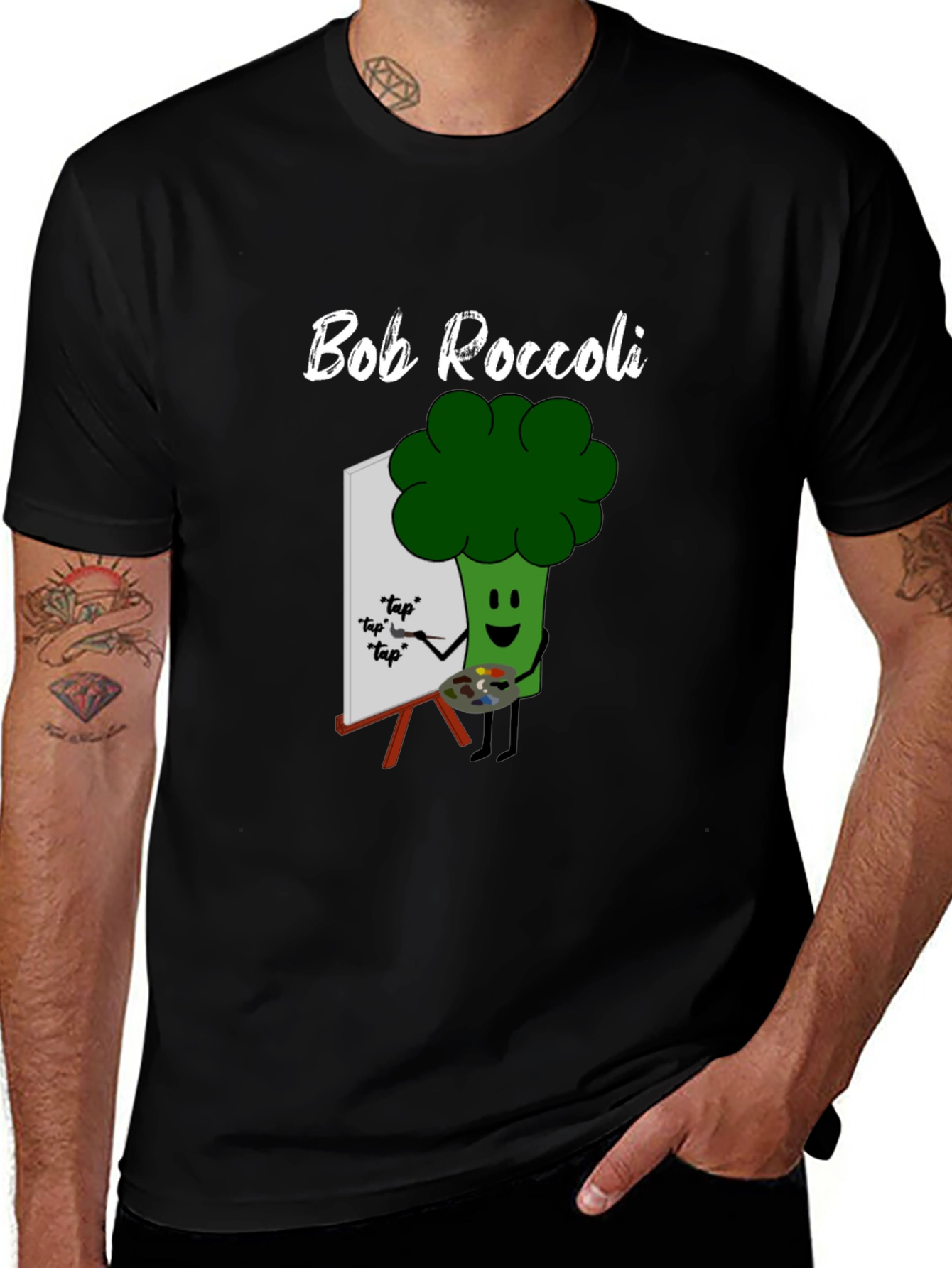 Bob Roccoli T-Shirt: Funny Broccoli Artist Tee