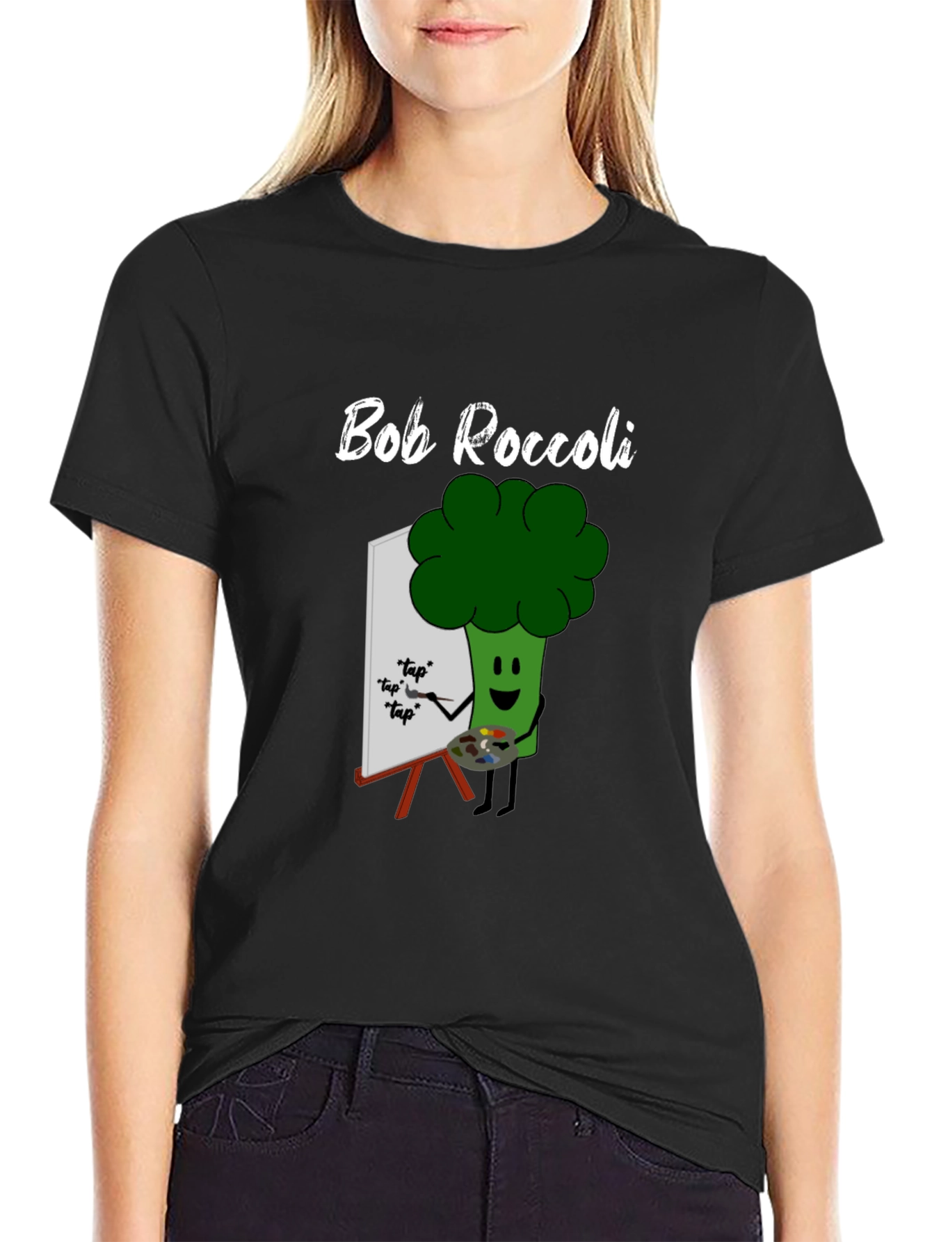 Bob Roccoli T-Shirt: Funny Broccoli Artist Tee
